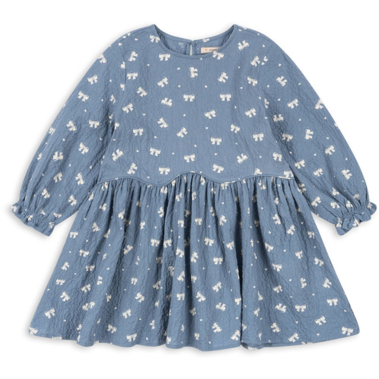 Konges Sløjd Boucle Blue Vida Klänning GOTS