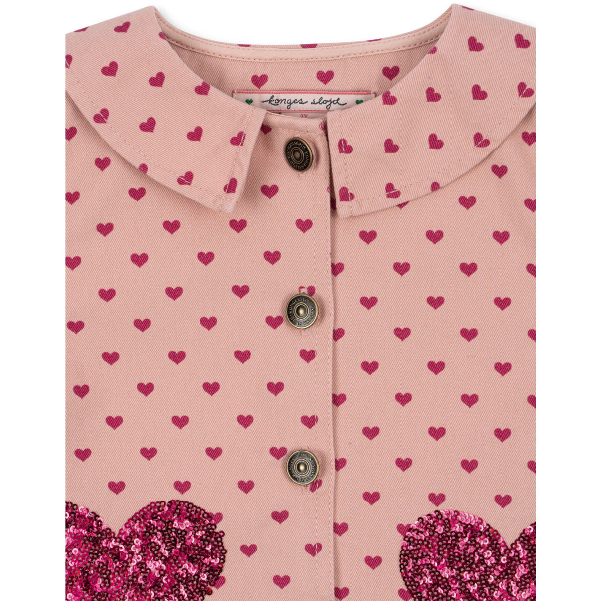 Konges Sløjd Berry Coeur Nola Paljet Skjorta Jacka GOTS