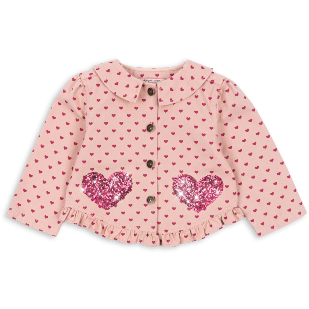 Konges Sløjd Berry Coeur Nola Paljet Skjorta Jacka GOTS