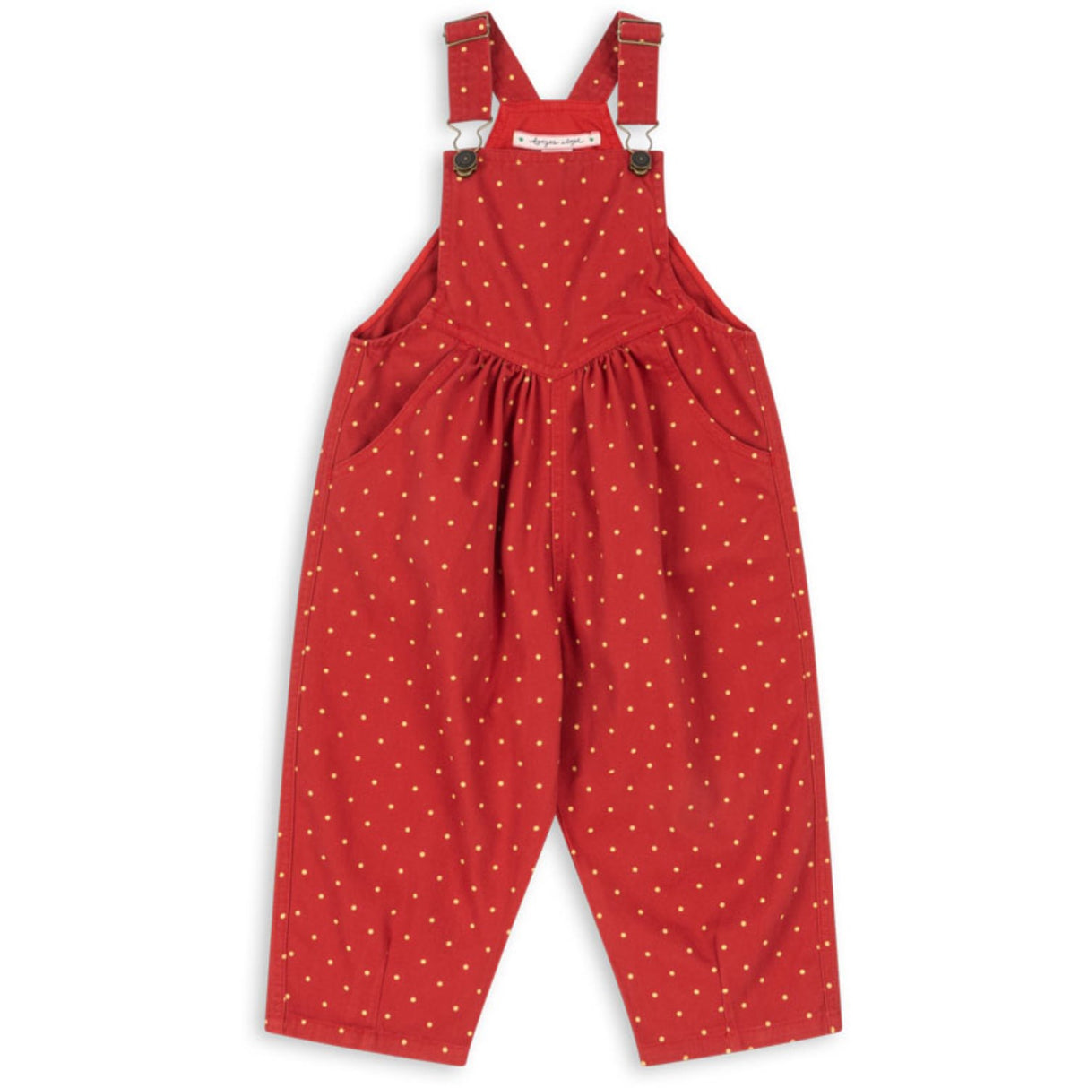 Konges Sløjd Strawberry Dot Nola Overalls GOTS