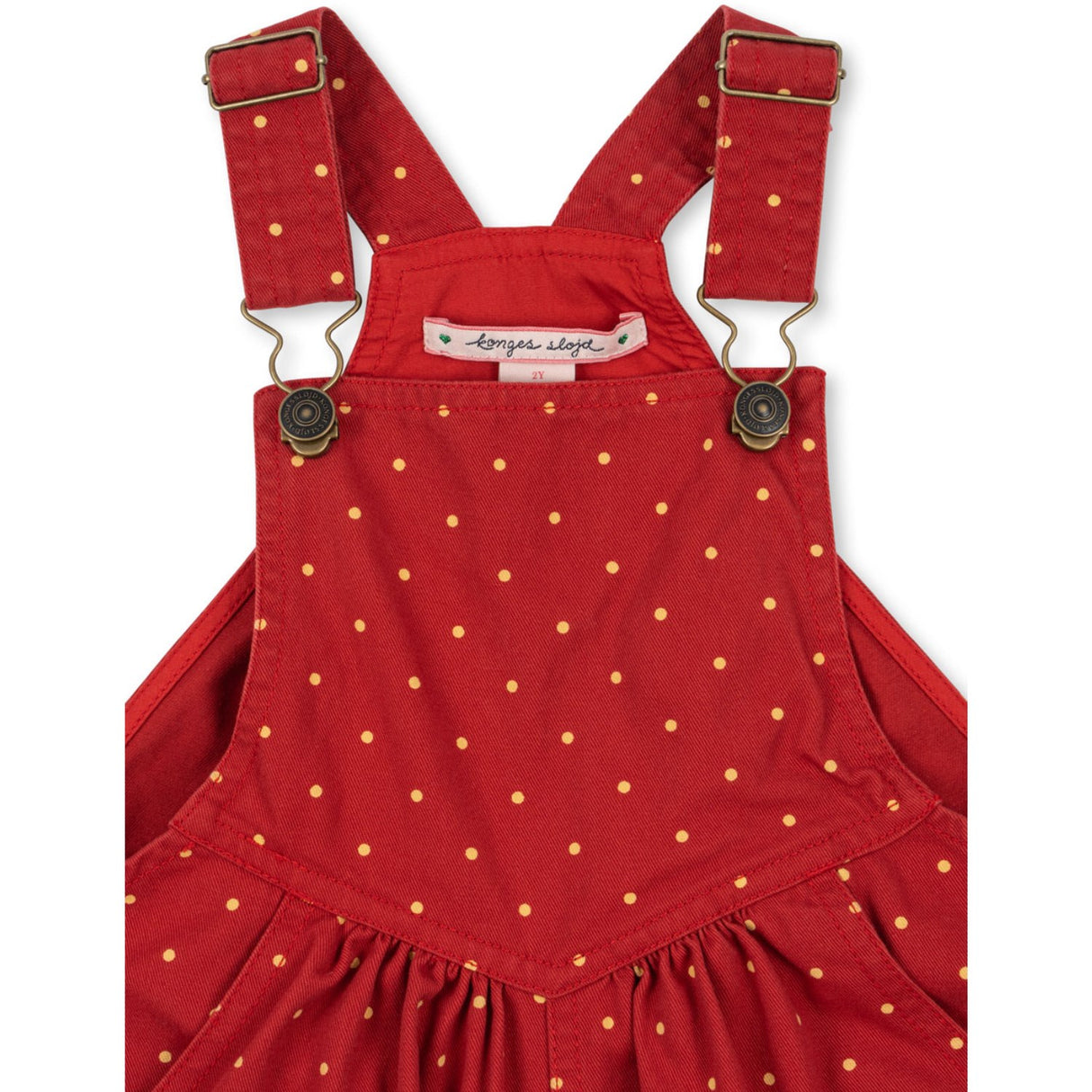 Konges Sløjd Strawberry Dot Nola Overalls GOTS