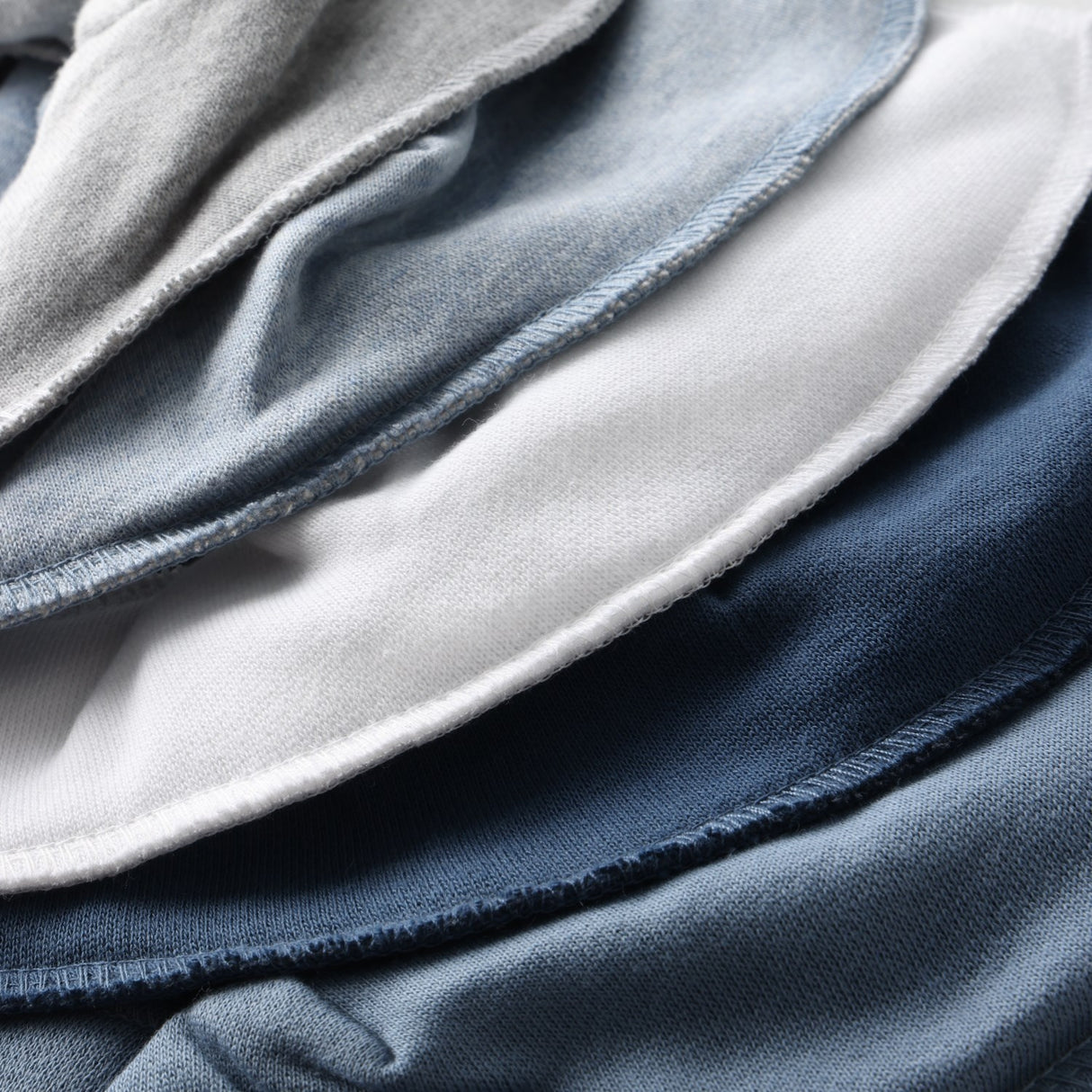 Pippi Dark Blue Bandana Tyg Haklapp - Solid (5-Pack)