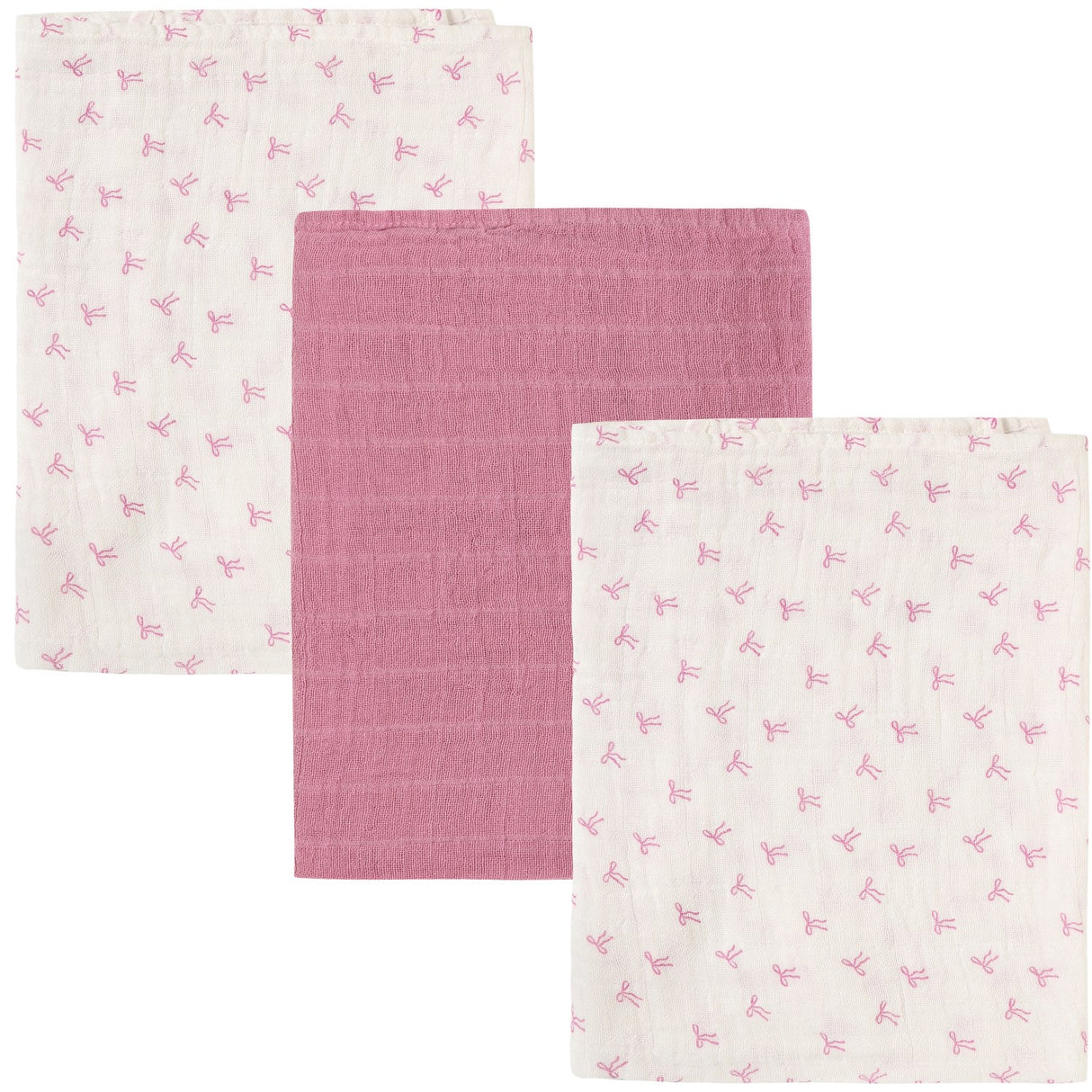 Pippi Mauve Orchid Muslin Cloth (3-Pack)