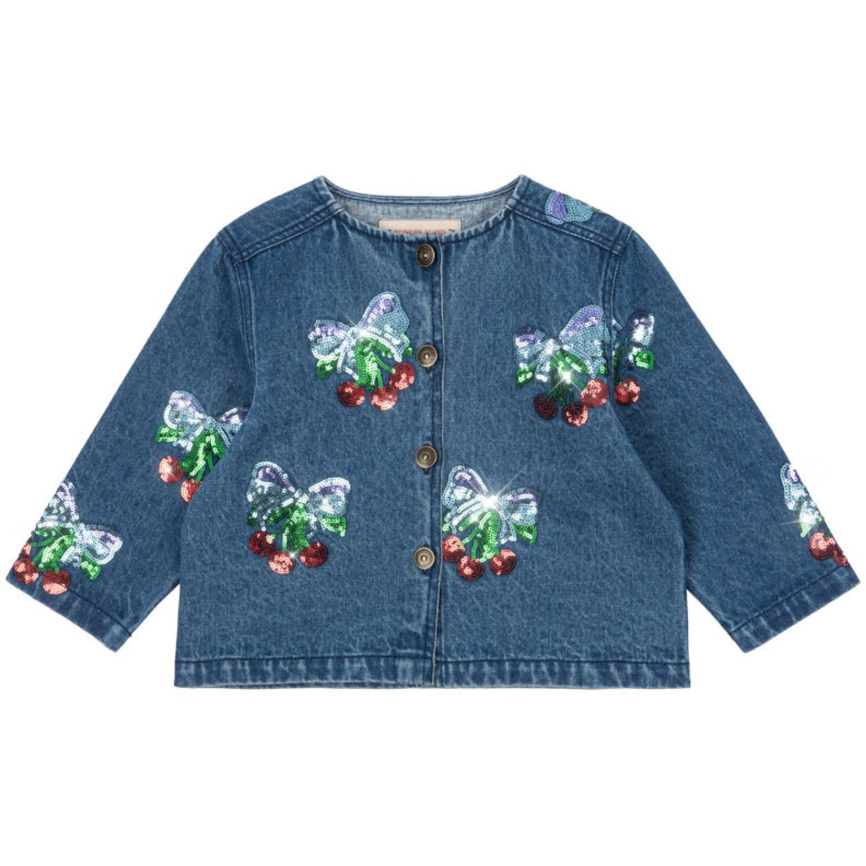 Konges Sløjd Amarena Sequin Magot Paljet Denim Jacka GOTS