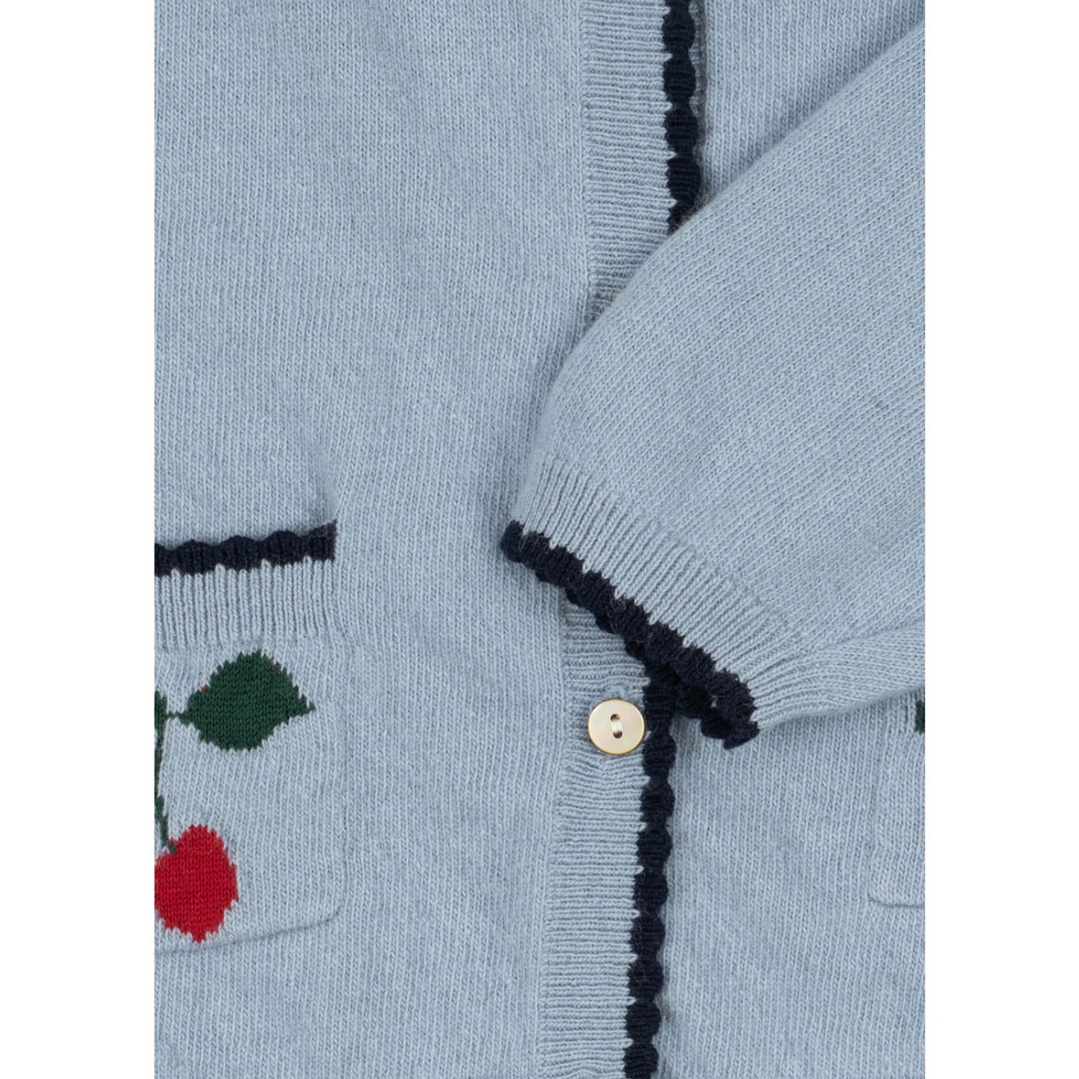 Konges Sløjd Blue Fog Alexa Stickad Cardigan