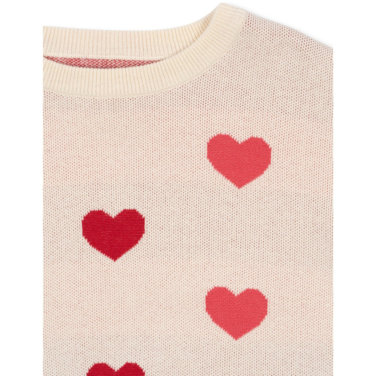 Konges Sløjd Coeur Coloré Duo Pink Lapis Stickad Sweater GOTS