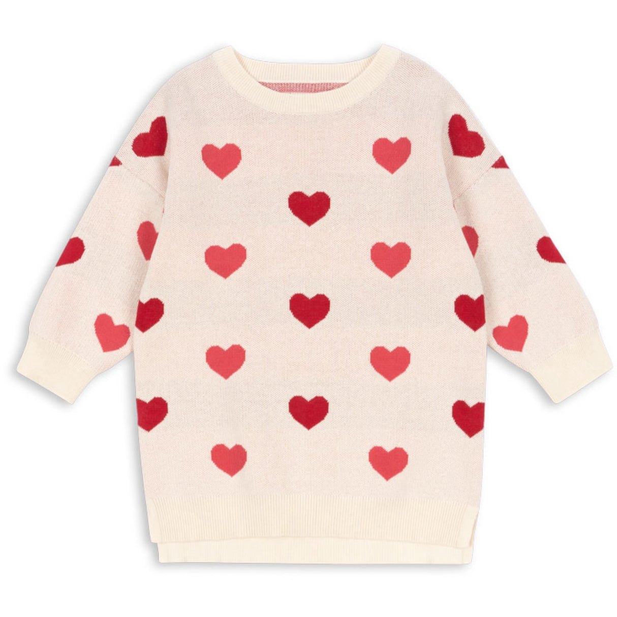 Konges Sløjd Coeur Coloré Duo Pink Lapis Stickad Klänning GOTS