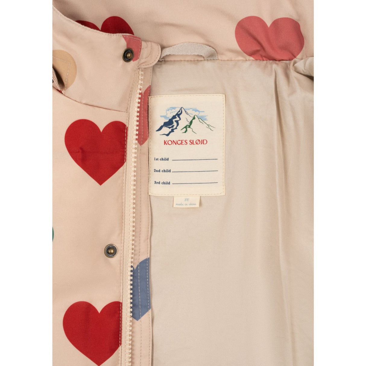 Konges Sløjd Bon Coeur Coloré Magnum Down Jacka Print Grs