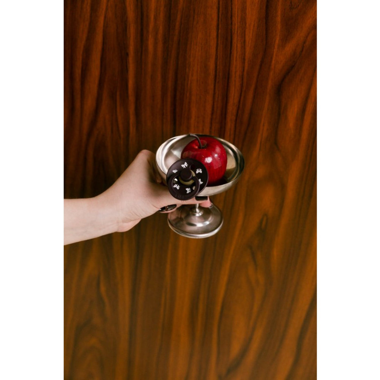 Bibs Ivory/Plum Napp Colour Holiday Rosett 2-Pack Latex