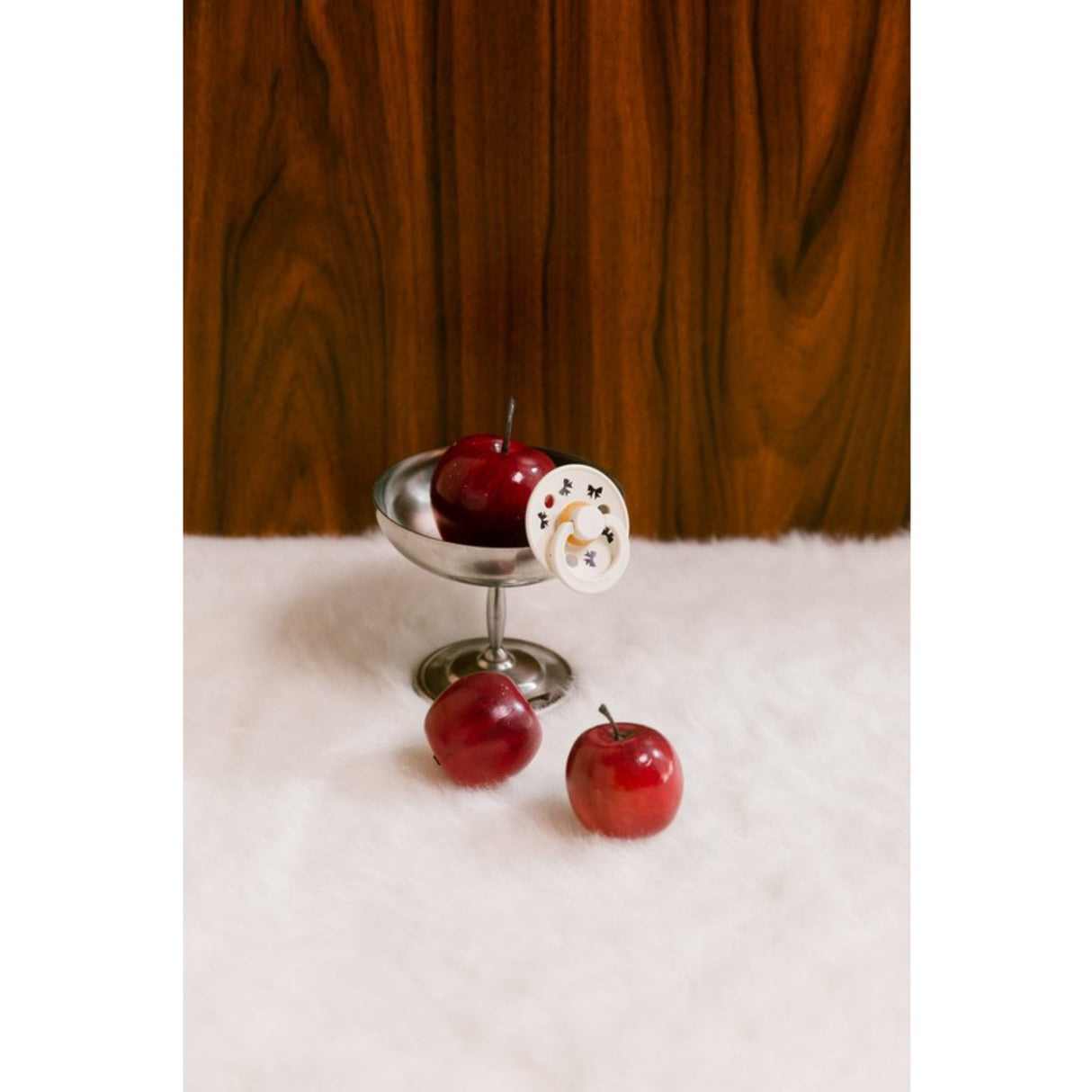 Bibs Ivory/Plum Napp Colour Holiday Rosett 2-Pack Latex