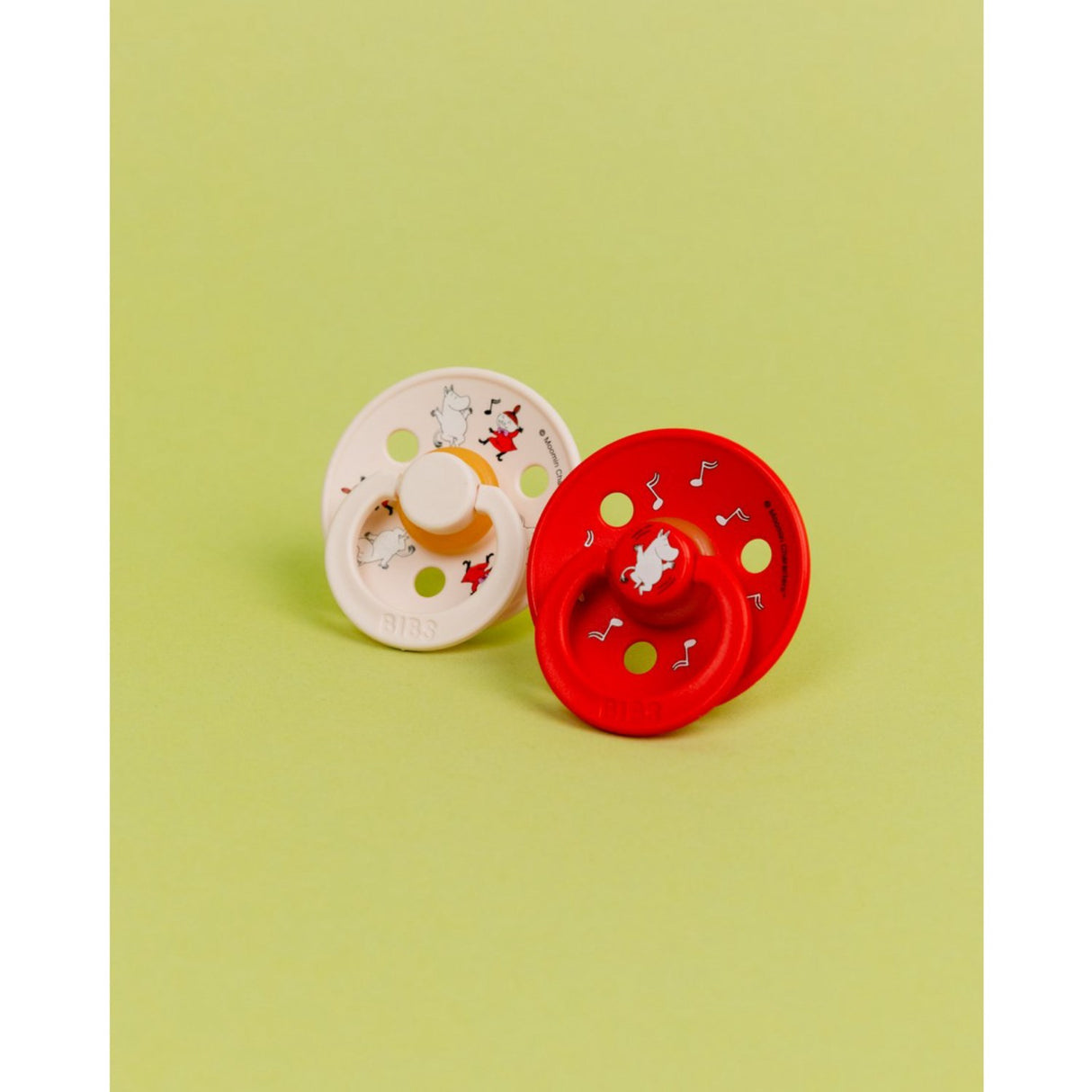 Bibs X Moomin Candy Apple Mix Napp Colour 2-Pack Dancing Latex