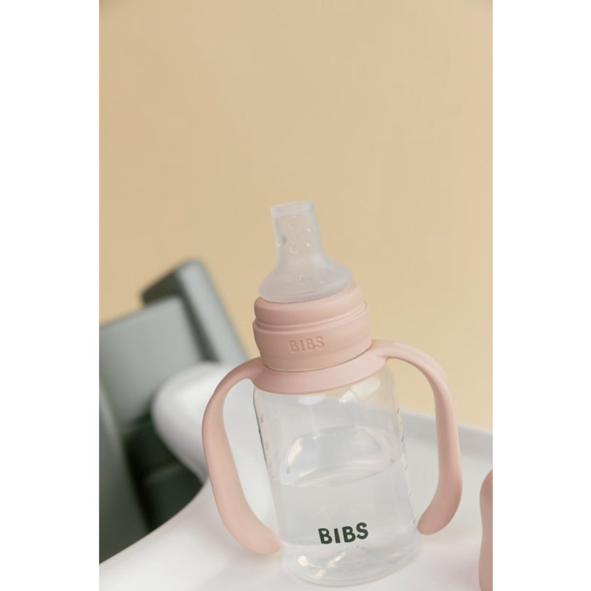Bibs Blush Baby Sippy Flaska Spout Round Silikon Slow Flow