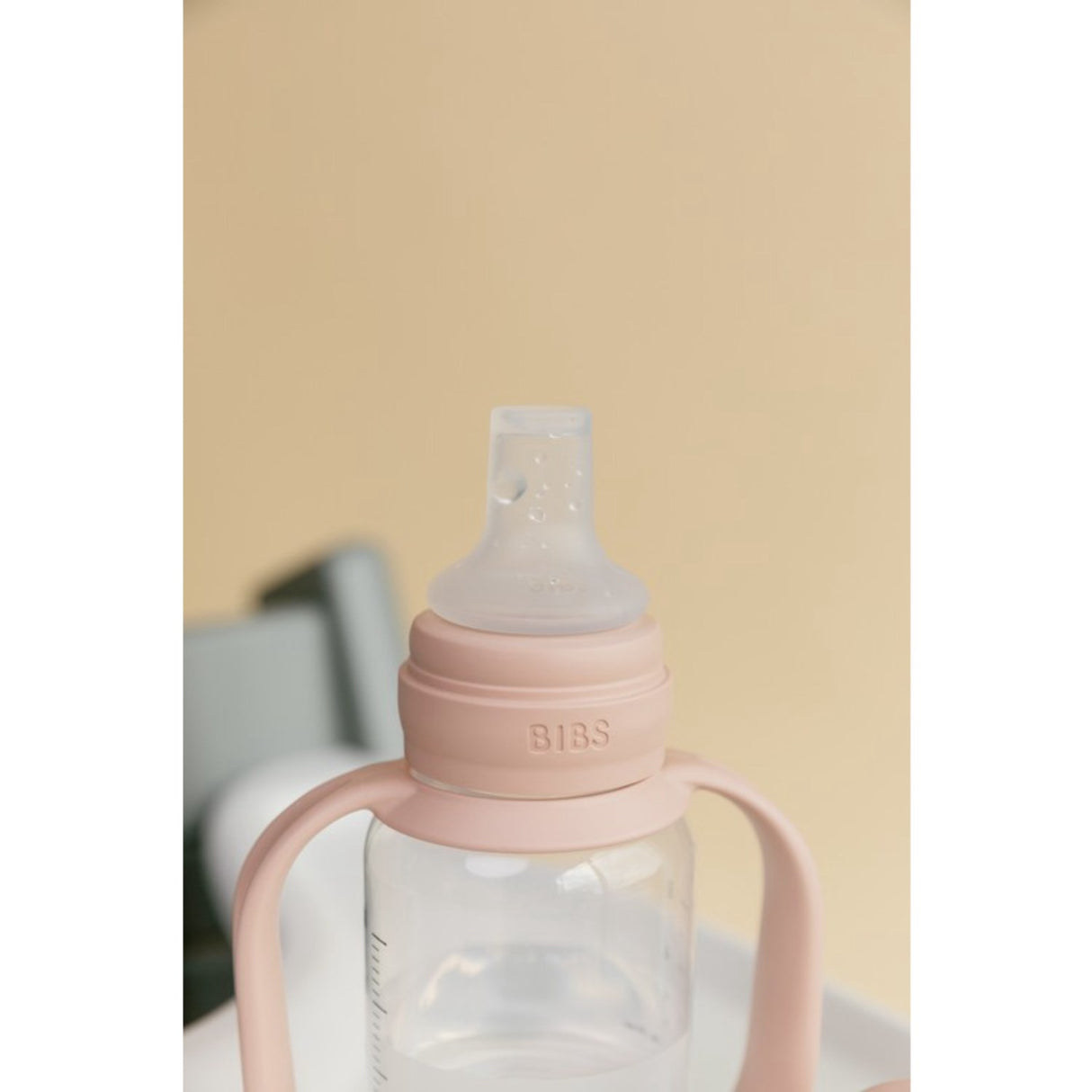 Bibs Blush Baby Sippy Flaska Spout Round Silikon Slow Flow
