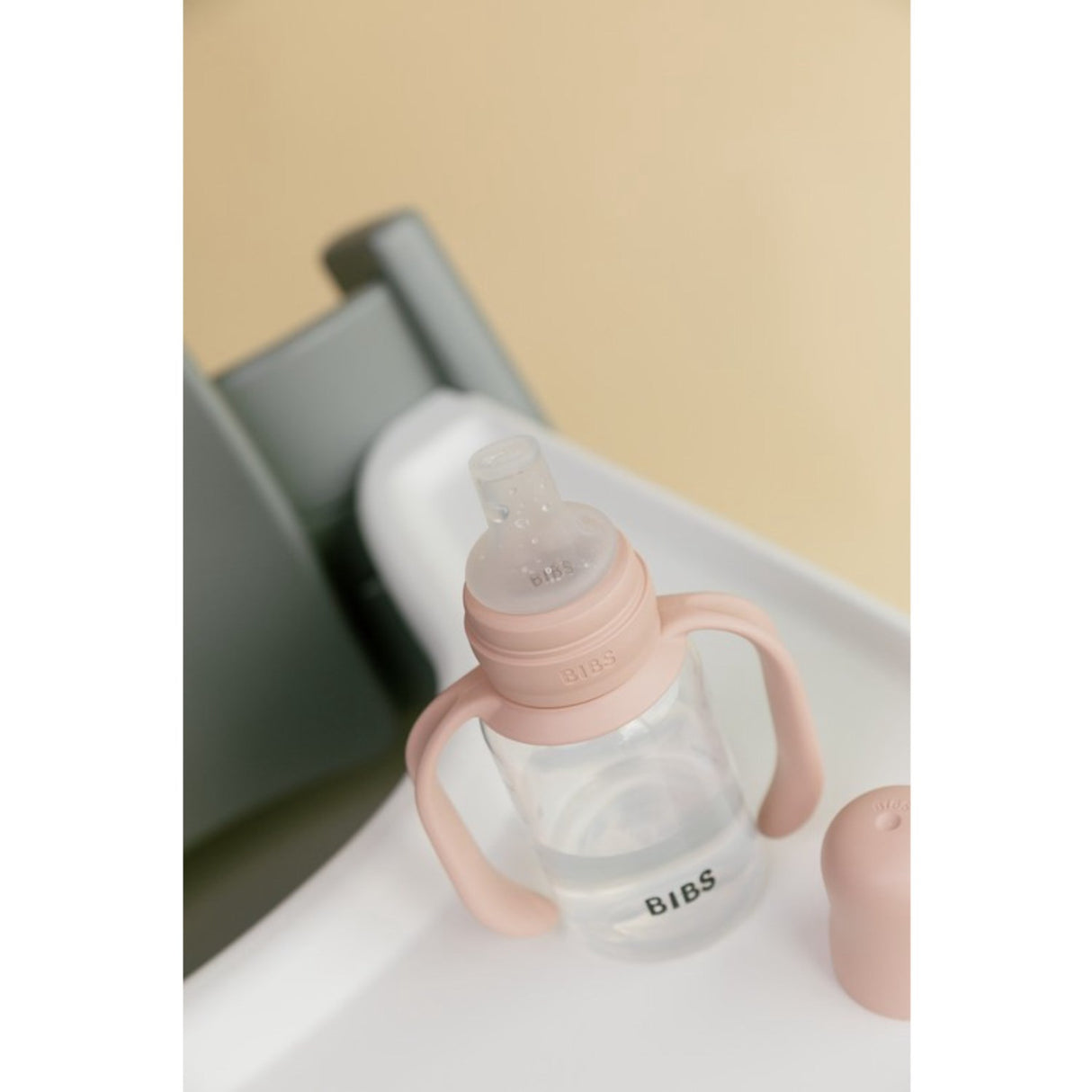 Bibs Blush Baby Sippy Flaska Spout Round Silikon Slow Flow