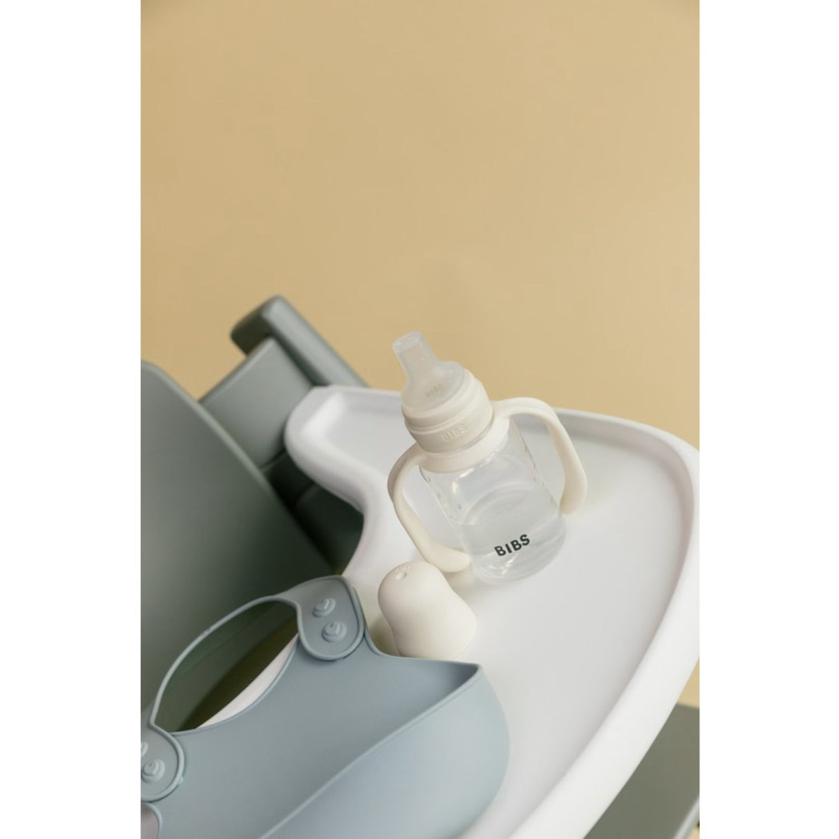 Bibs Ivory Baby Sippy Flaska Spout Round Silikon Slow Flow