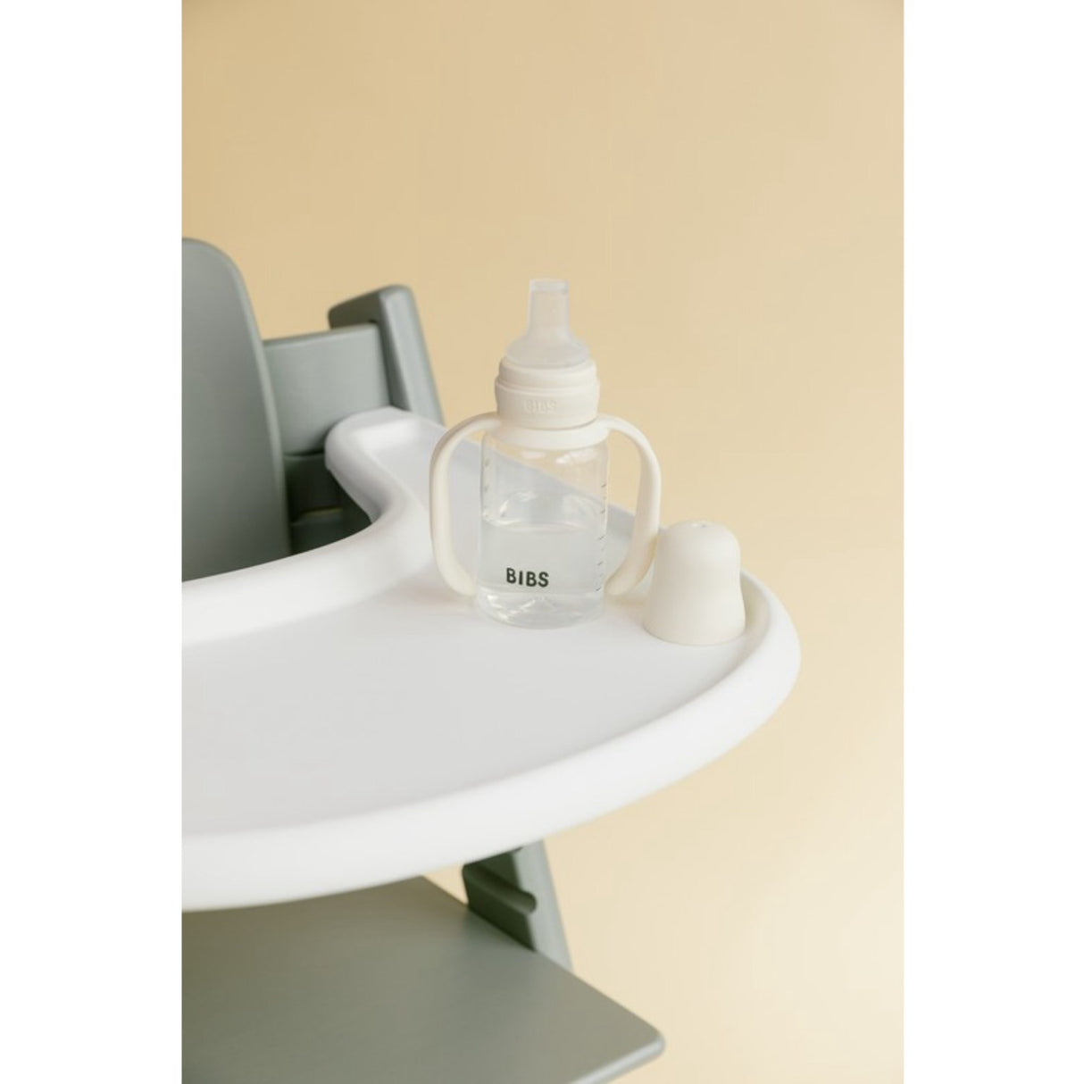 Bibs Ivory Baby Sippy Flaska Spout Round Silikon Slow Flow