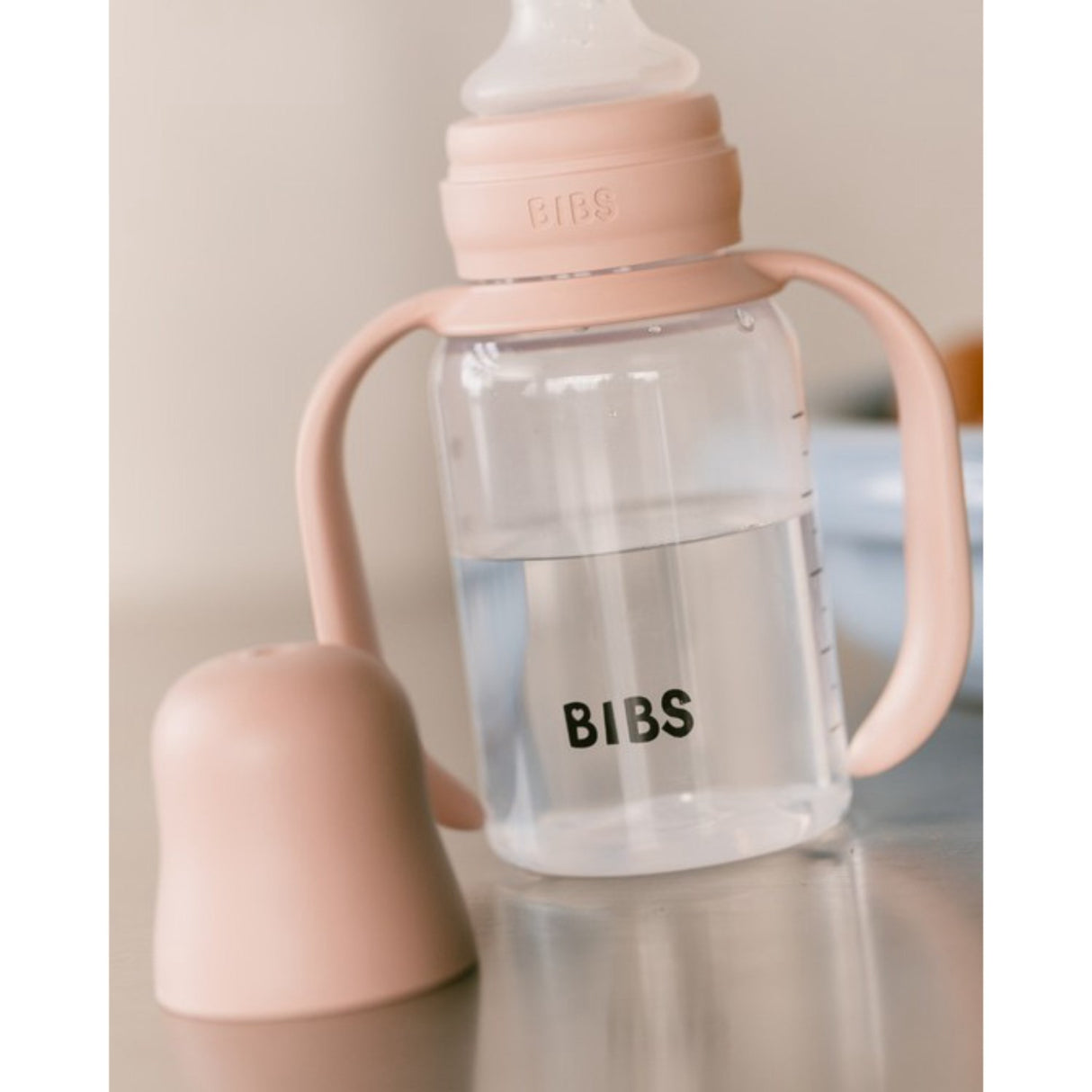 Bibs Blush Baby Sippy Flaska Spout Round Silikon Slow Flow