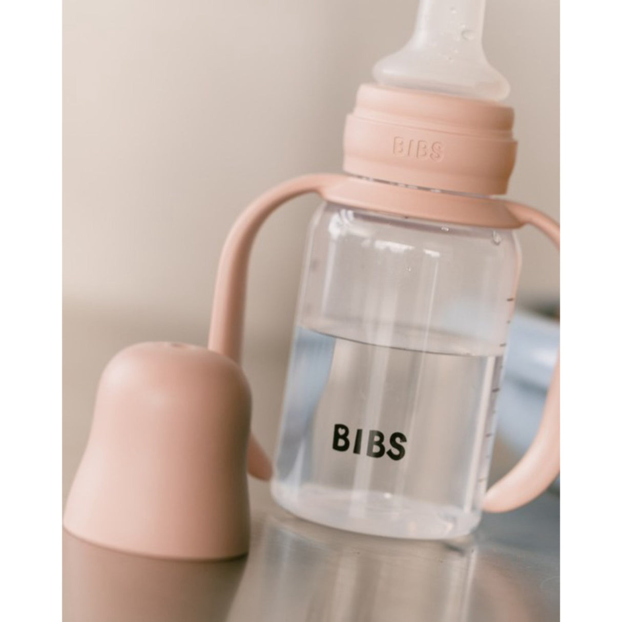 Bibs Blush Baby Sippy Flaska Spout Round Silikon Slow Flow