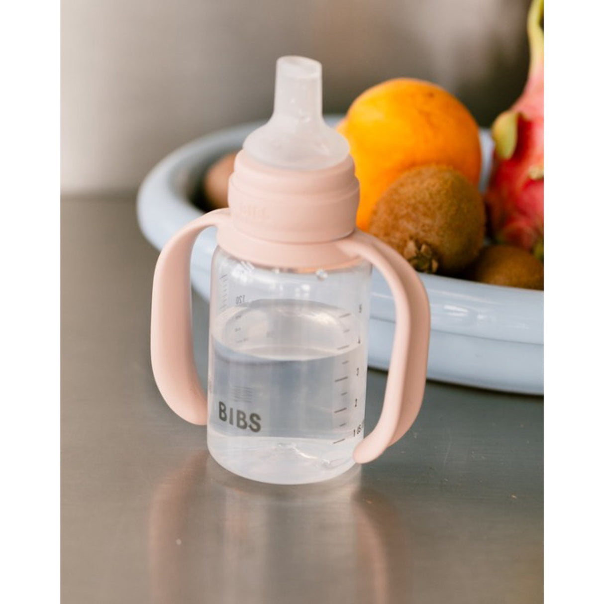 Bibs Blush Baby Sippy Flaska Spout Round Silikon Slow Flow