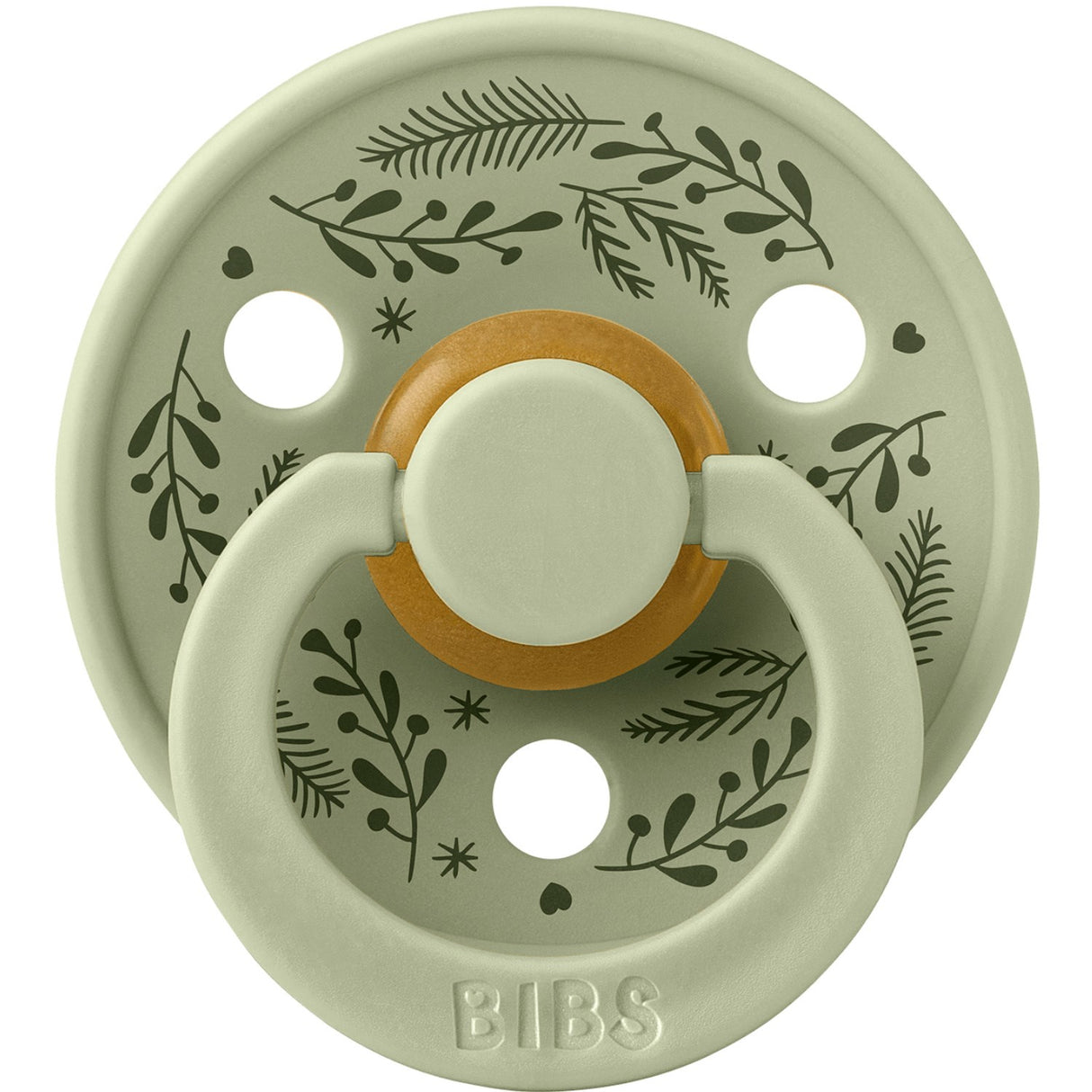 Bibs Sage/Hunter Green Napp Colour Holiday Leaf 2-Pack Latex