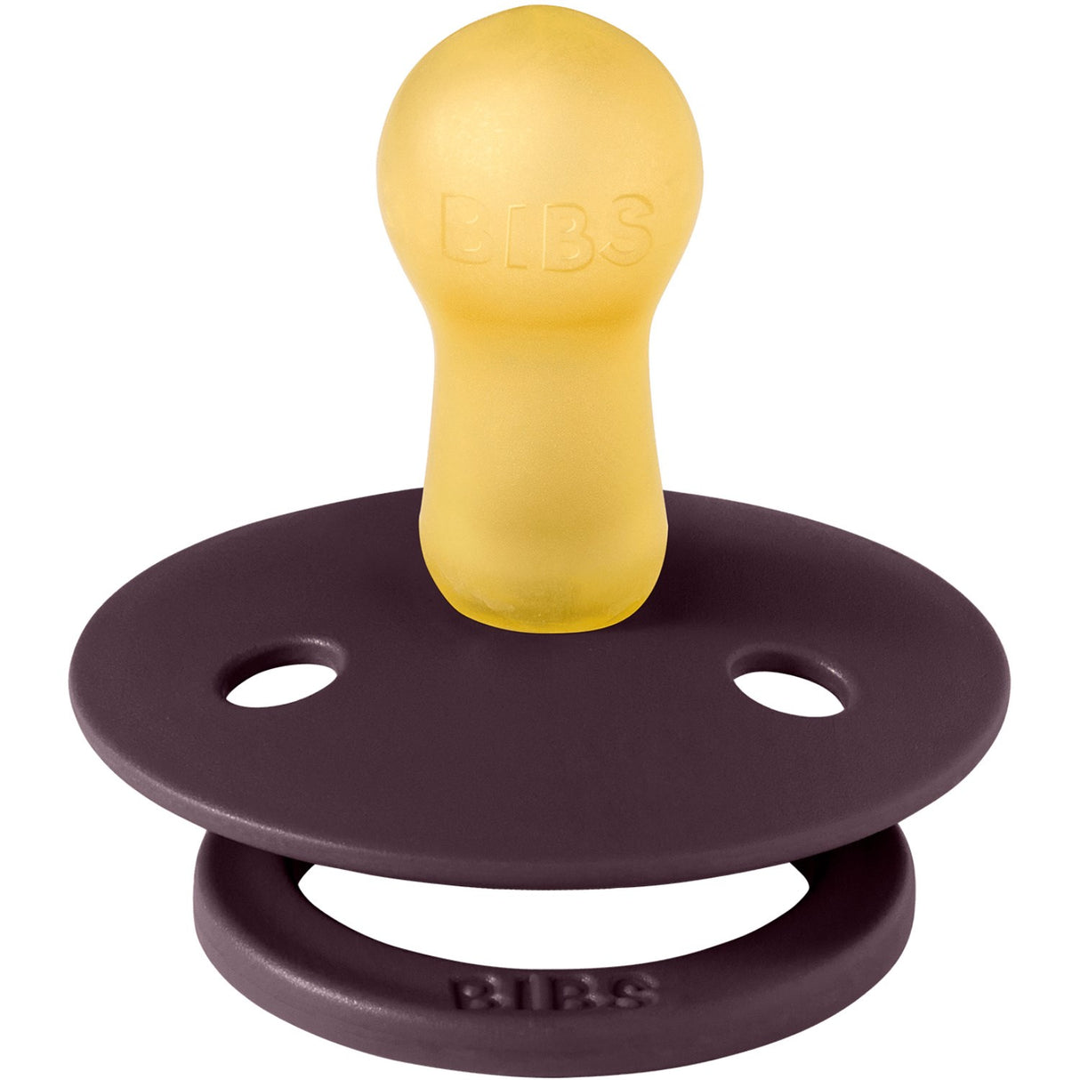 Bibs Ivory/Plum Napp Colour Holiday Rosett 2-Pack Latex