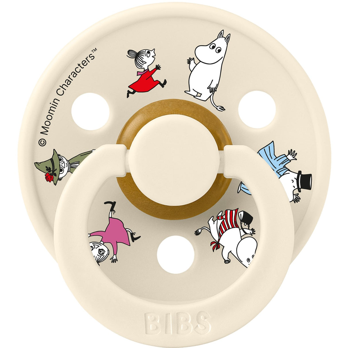 Bibs X Moomin Ivory Mix Napp Colour 2-Pack Friends Latex