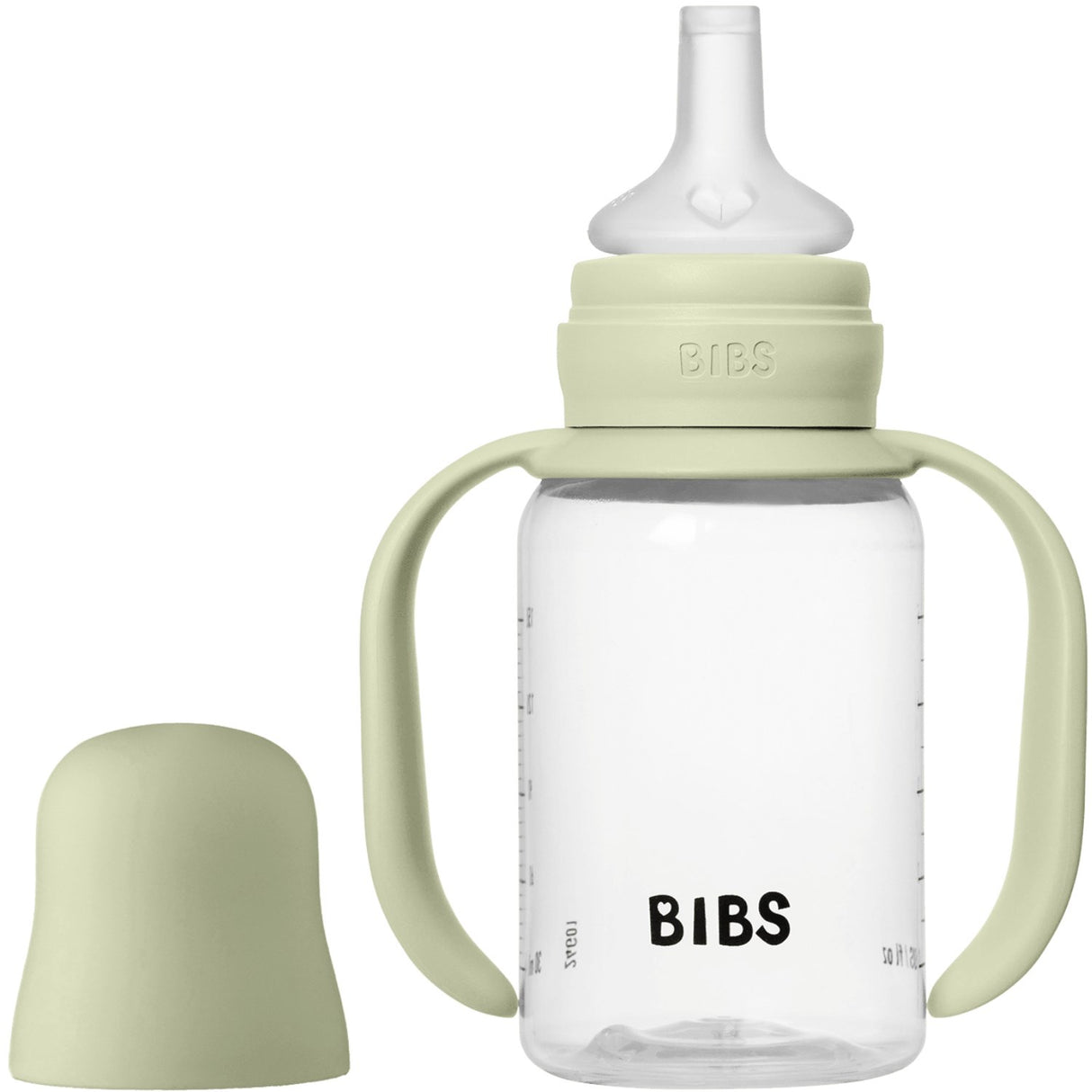 Bibs Sage Baby Sippy Flaska Spout Round Silikon Slow Flow