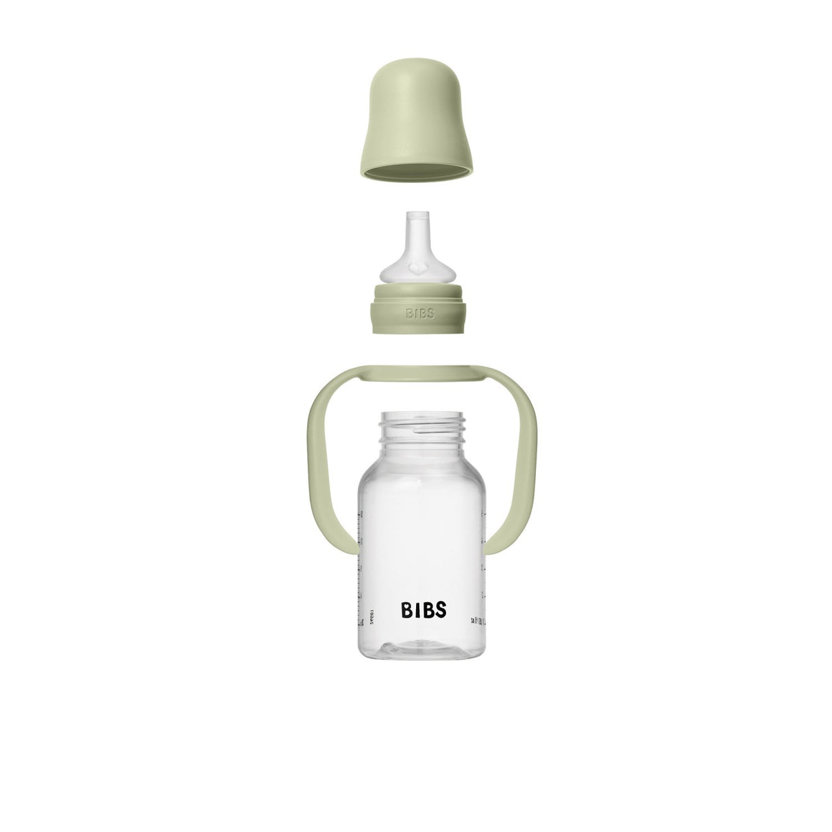 Bibs Sage Baby Sippy Flaska Spout Round Silikon Slow Flow