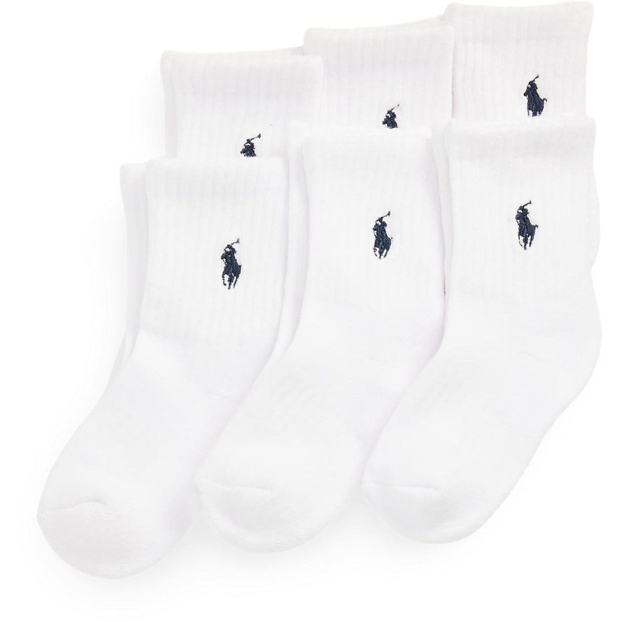 Polo Ralph Lauren White Boy Crew Strumpo 6-Pack