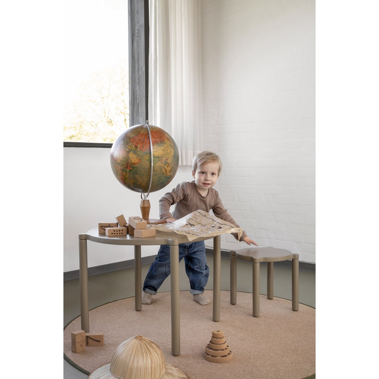 by KlipKlap Taupe Stacking Stool