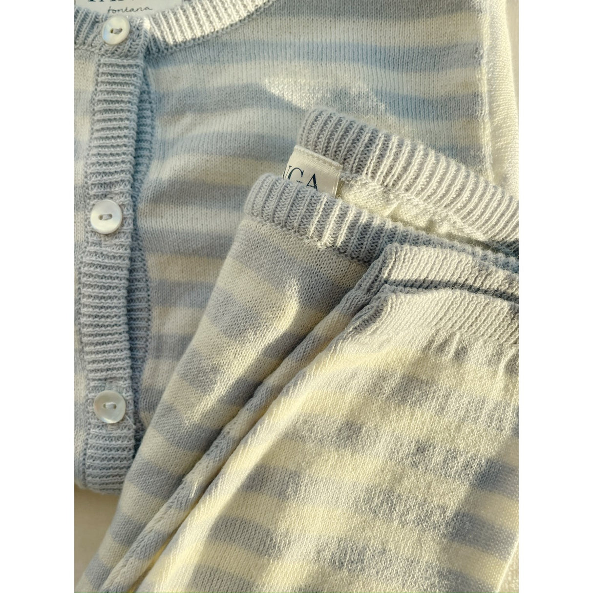 Konges Sløjd Fanga Gray Dawn Venti Stickad Cardigan GOTS