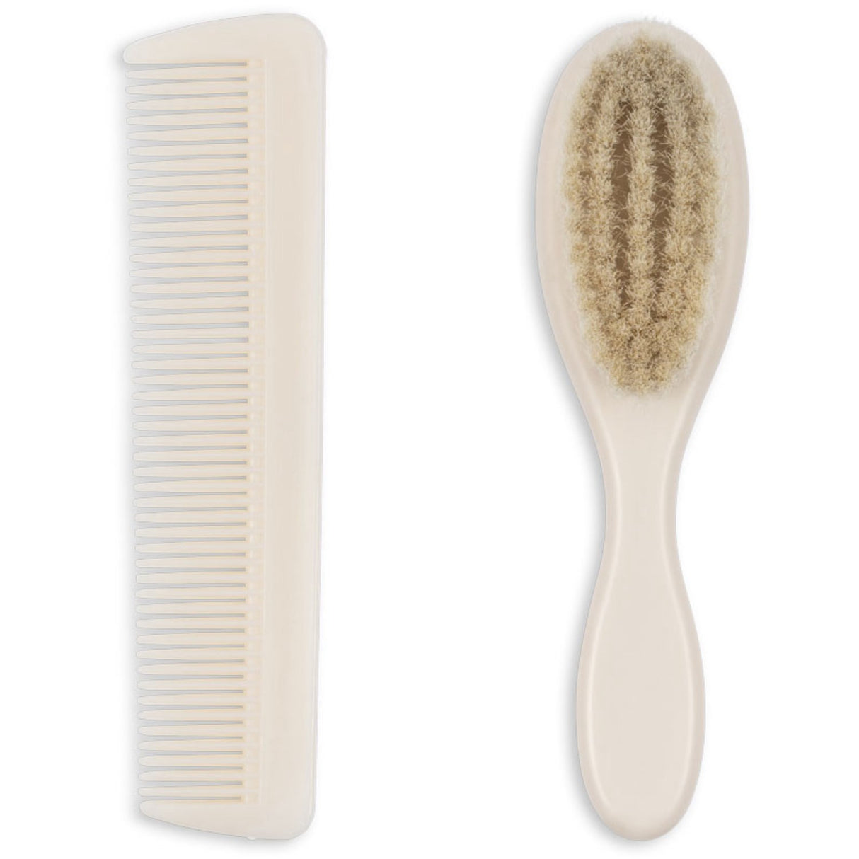 Konges Sløjd Fanga Beige Baby Hairbrush Sett