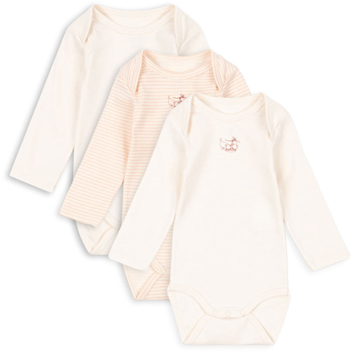 Konges Sløjd Fanga Blush Mix Fio Stripe 3 Pack Ls Body OCS