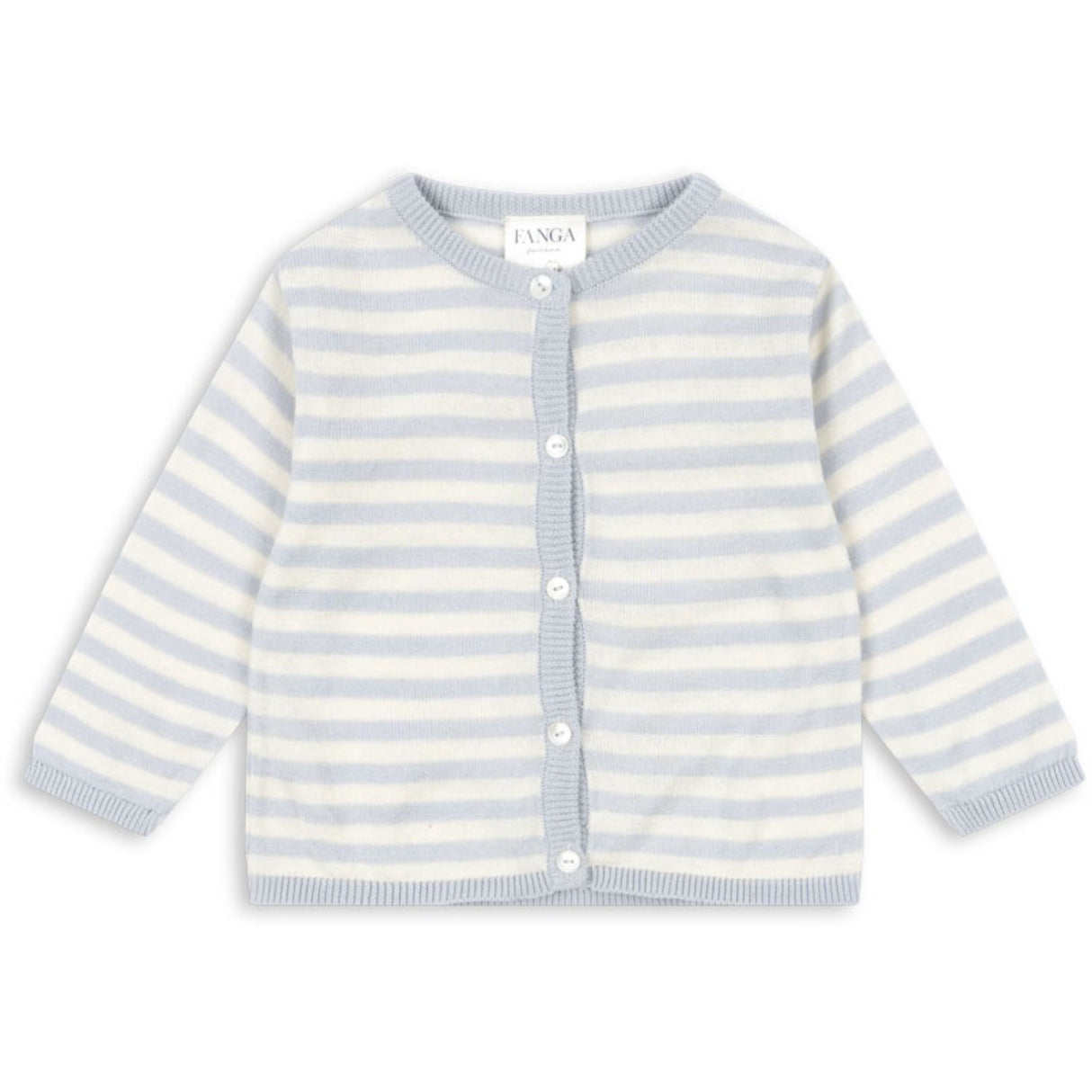 Konges Sløjd Fanga Gray Dawn Venti Stickad Cardigan GOTS