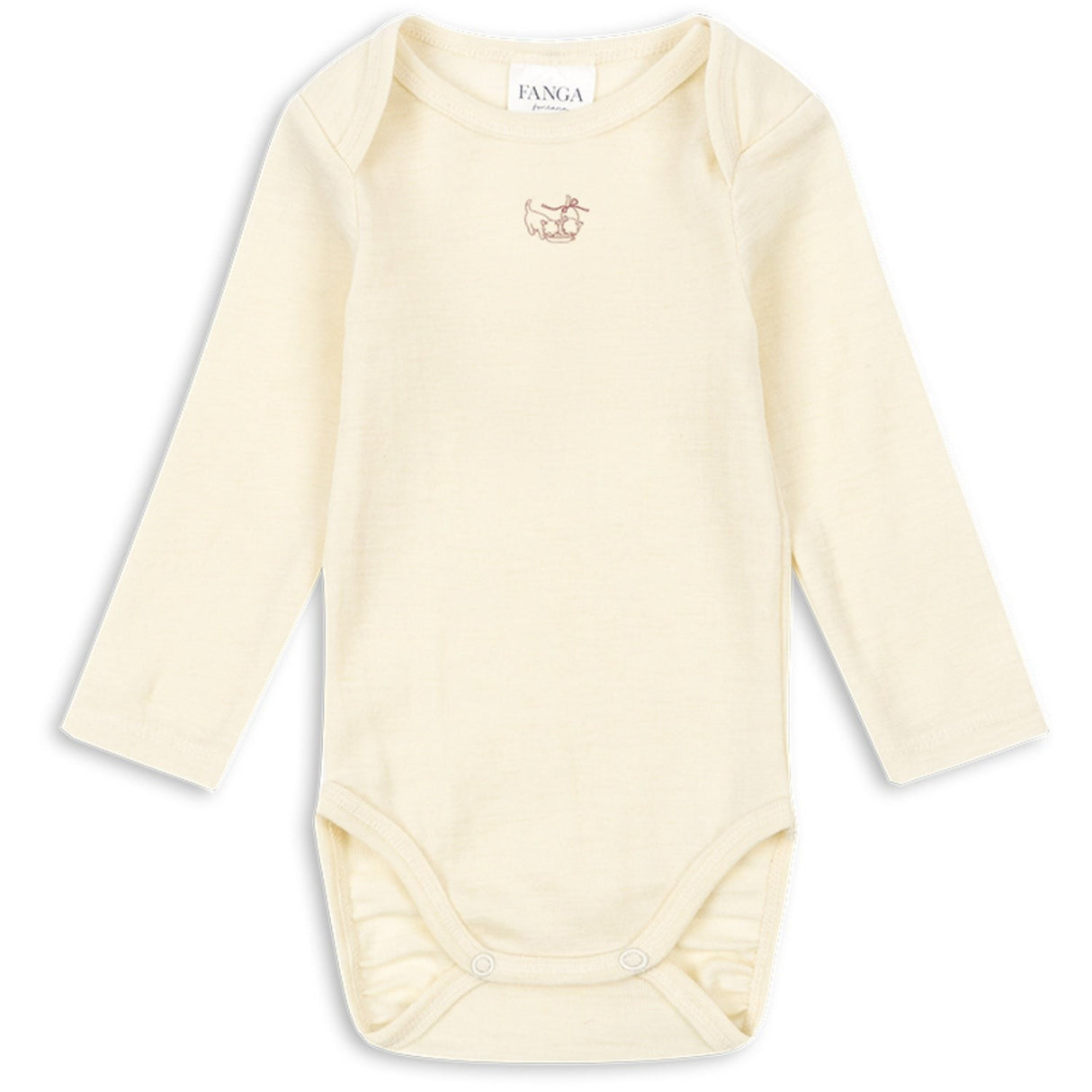Konges Sløjd Fanga Beige Melange Erba Ull Ls Body