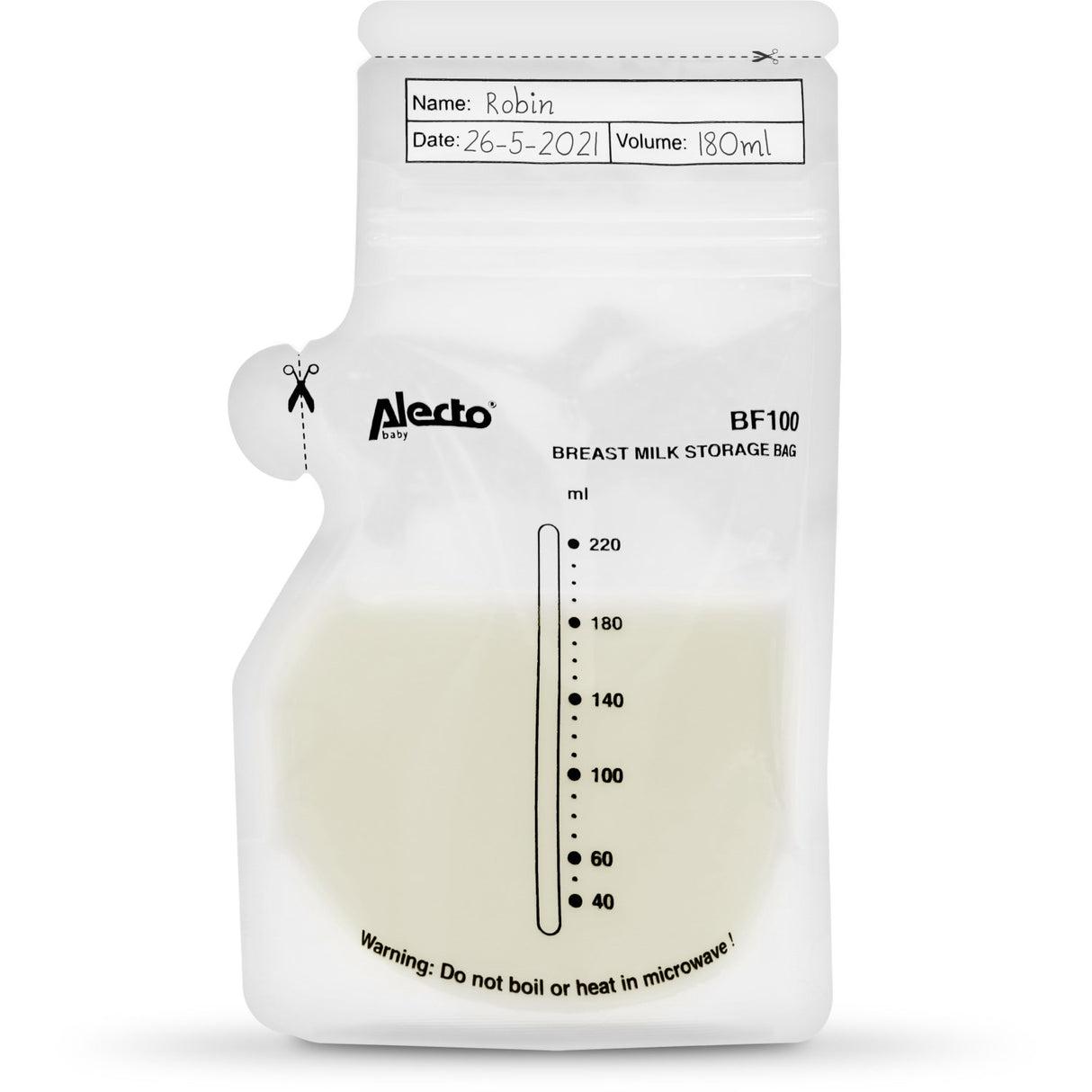 Alecto 100Pk Breast Milk Förvaring Bags