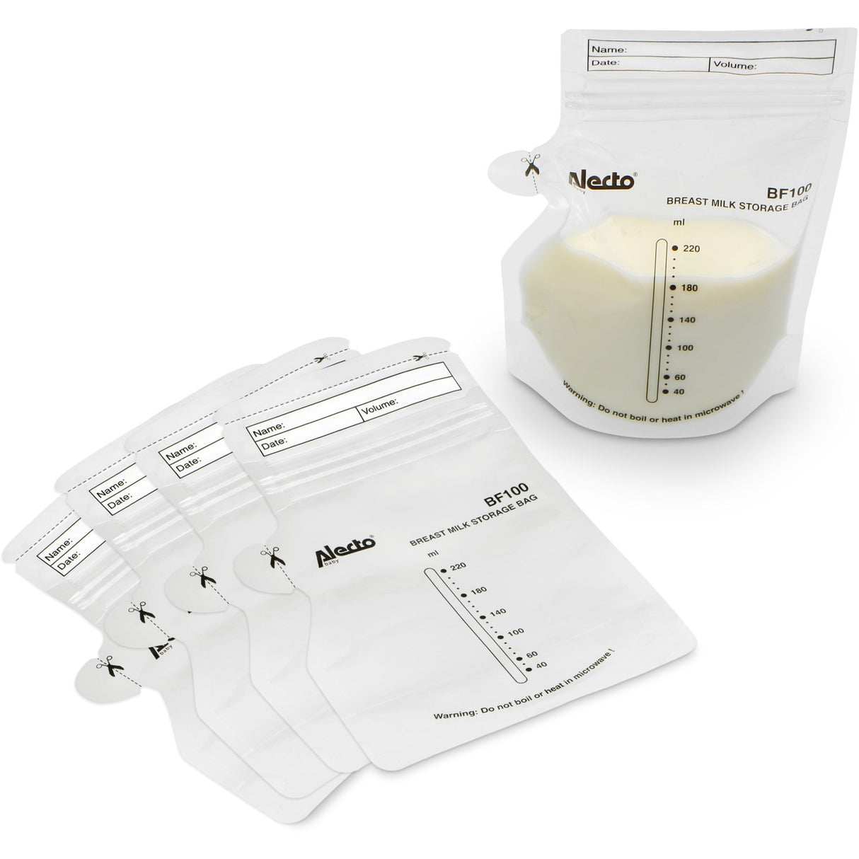 Alecto 100Pk Breast Milk Förvaring Bags