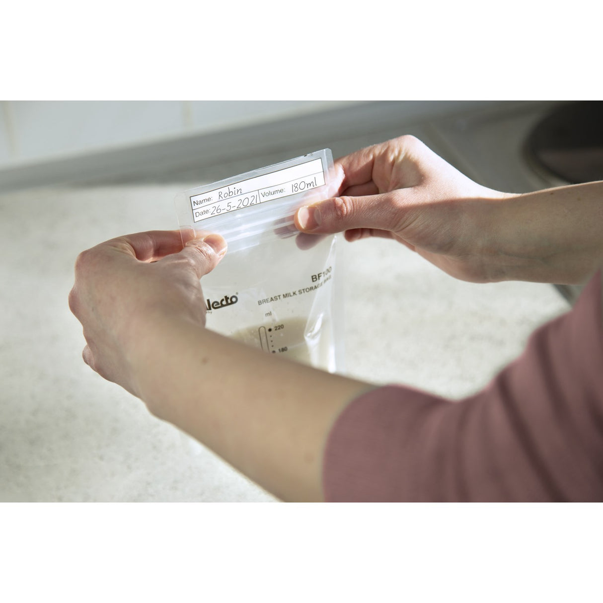 Alecto 100Pk Breast Milk Förvaring Bags