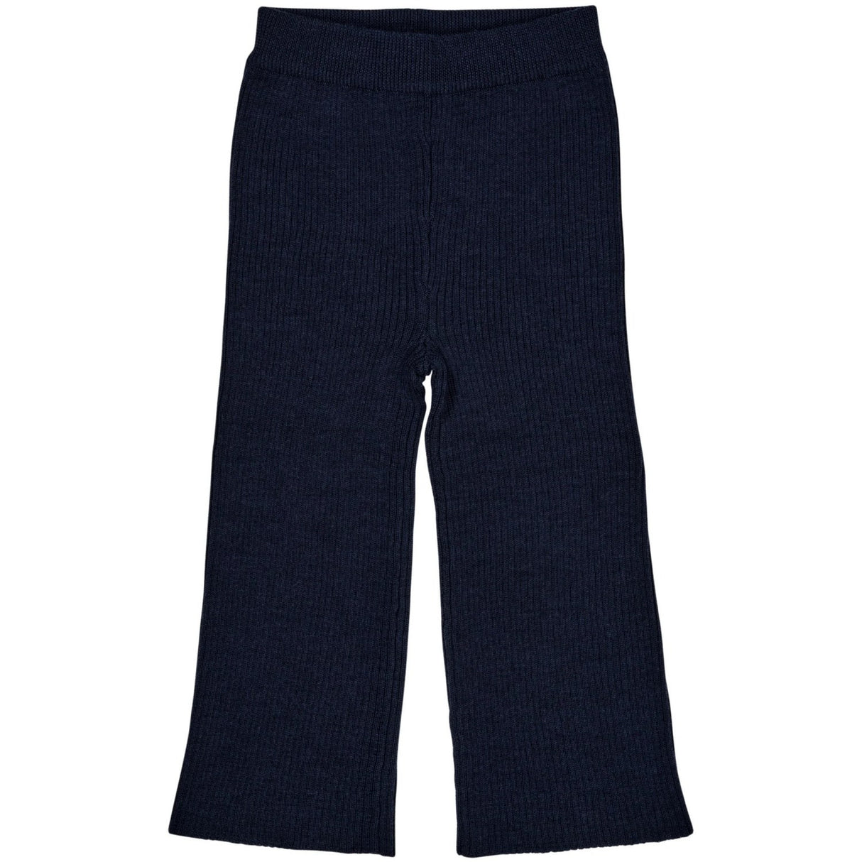 COPENHAGEN COLORS Navy Merino Wide Rib Byxor
