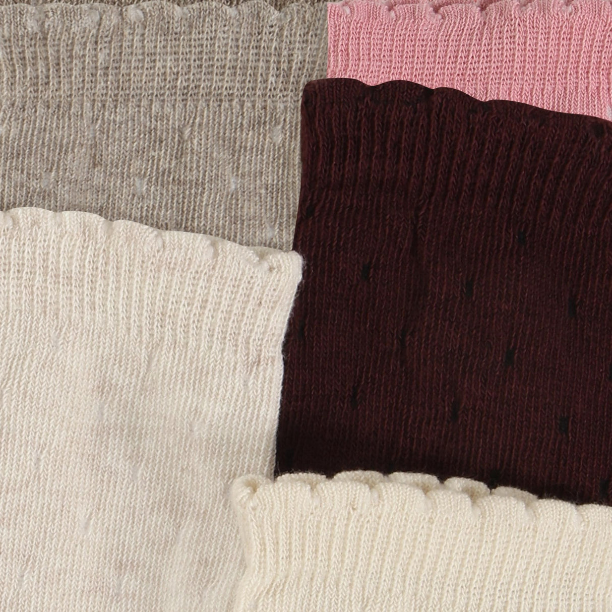 Minymo Wild Rose Strumpor W. Stickad (5-Pack)