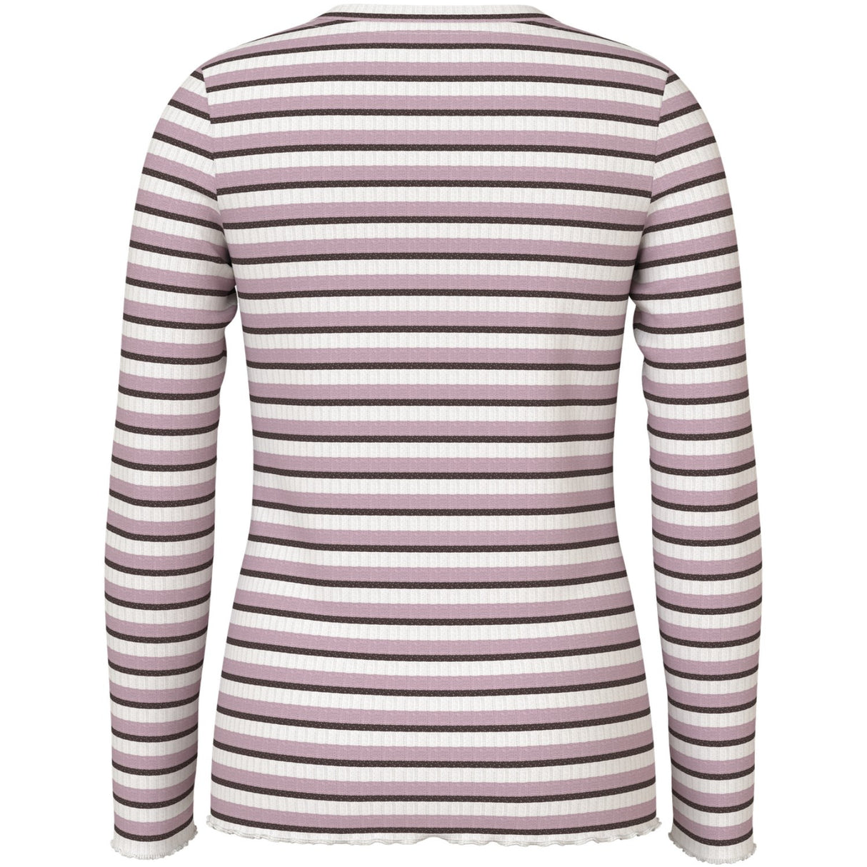 Name It Cloud Dancer Seal Brown + Keepsake Lilac Nkfvemma Glitter Ls Slim Topp