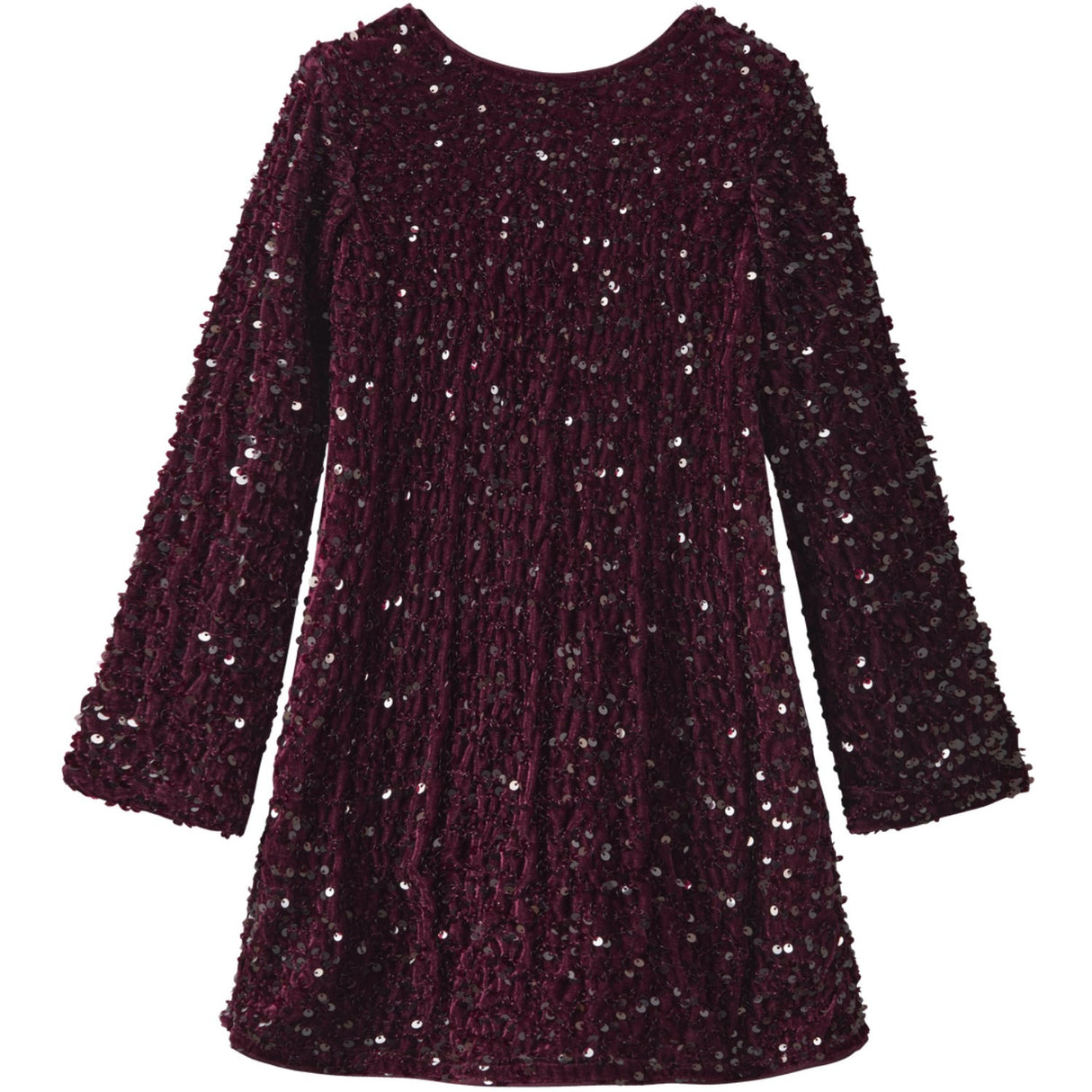 Name It Burgundy Black Bow Nkfrusitta Ls Klänning