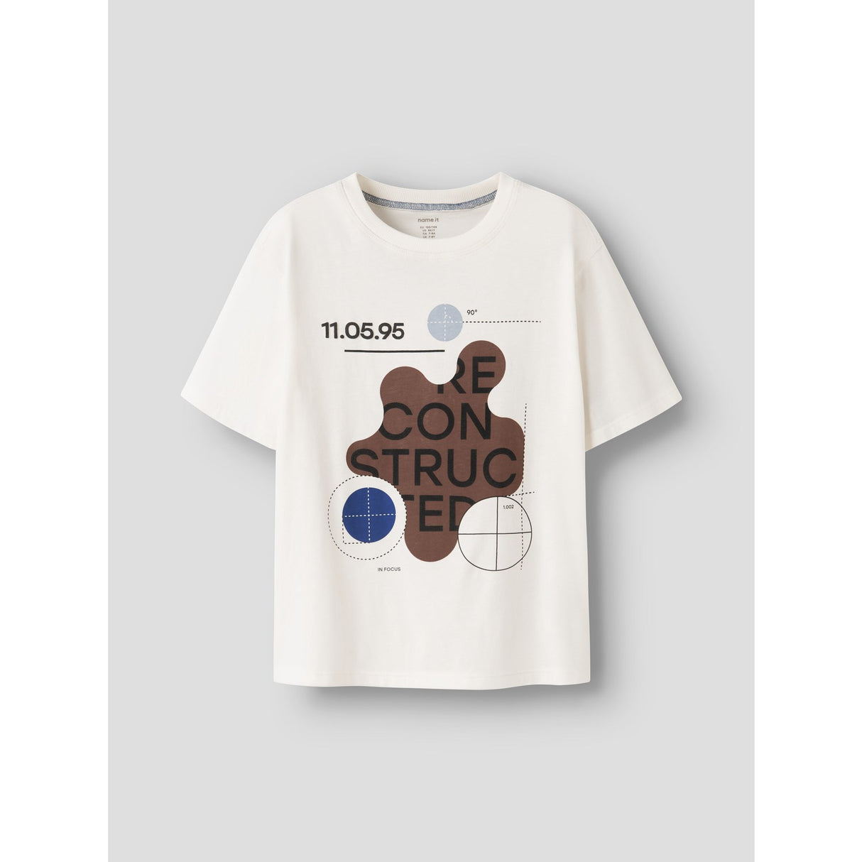 Name It Cloud Dancer Nkmoakley Ss Nreg Topp Bf