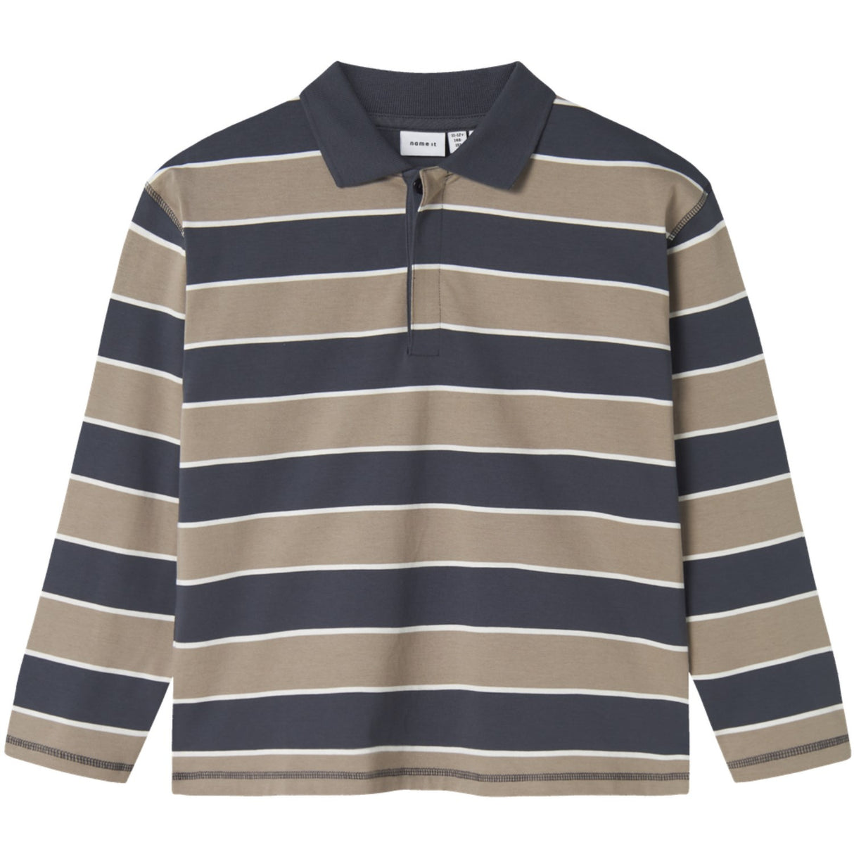 Name It Roasted Cashew Nkmollie Ls Rlx Pikétröja Bf