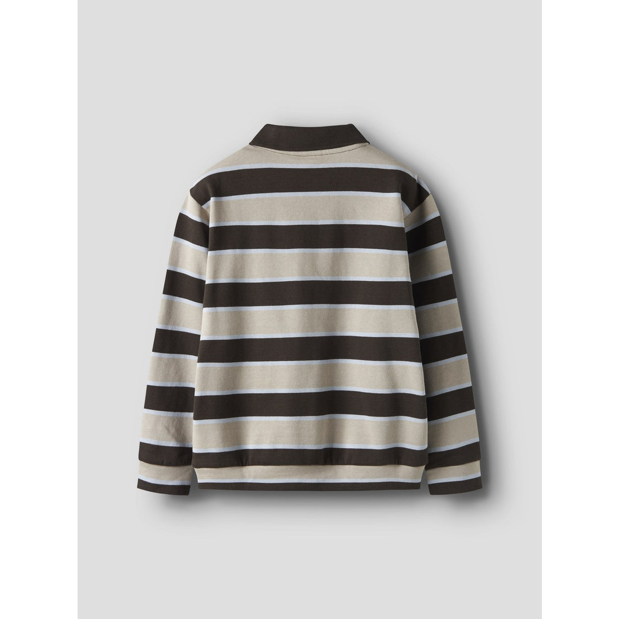 Name It Delicioso Island Fossil + Kentucky Blue Nkmromeo Ls Nreg Sweat Pikétröja Bru