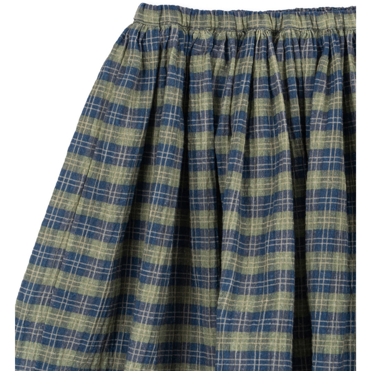 Konges Sløjd Laurel Blue Check Terre Kjol GOTS