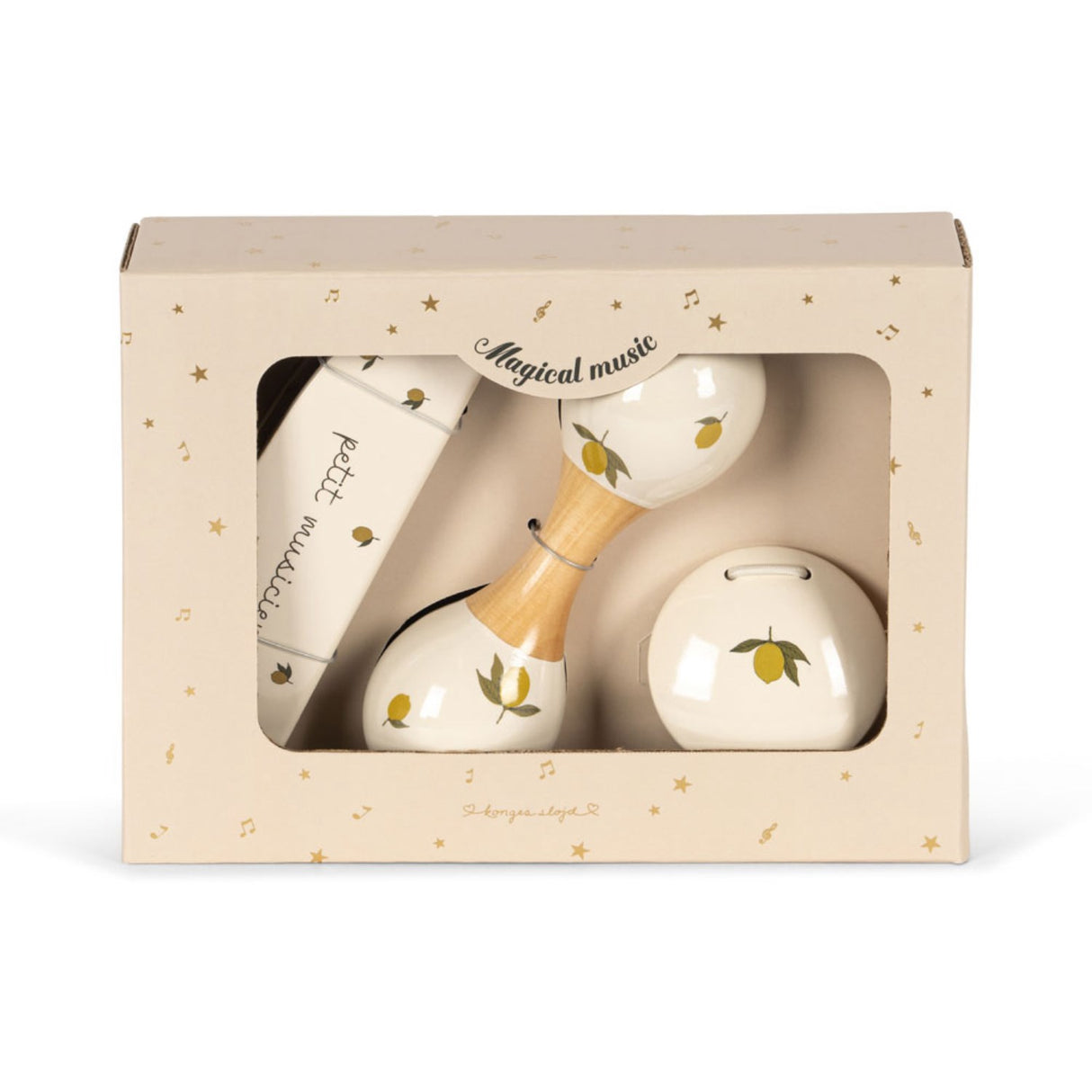 Konges Sløjd Lemon Musik Sett Petit Lemon Glossy Fsc