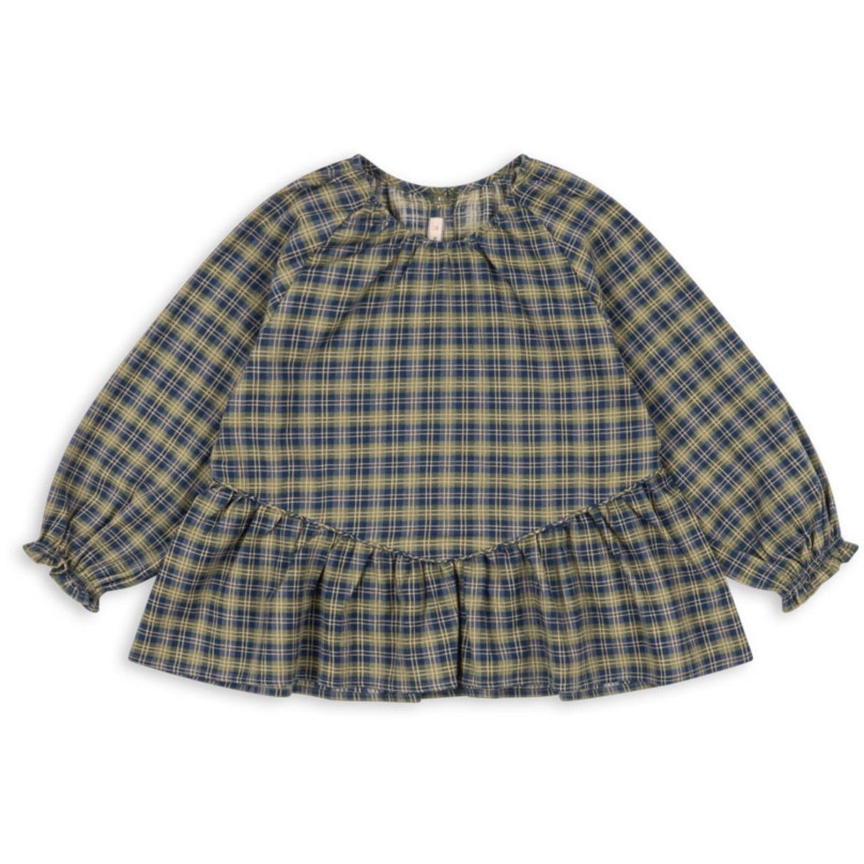 Konges Sløjd Laurel Blue Check Terre Blus GOTS