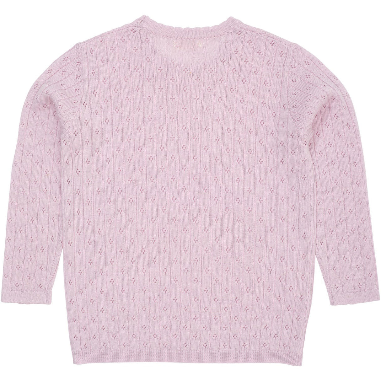 COPENHAGEN COLORS Lavender Merino Classic Pointelle Blus