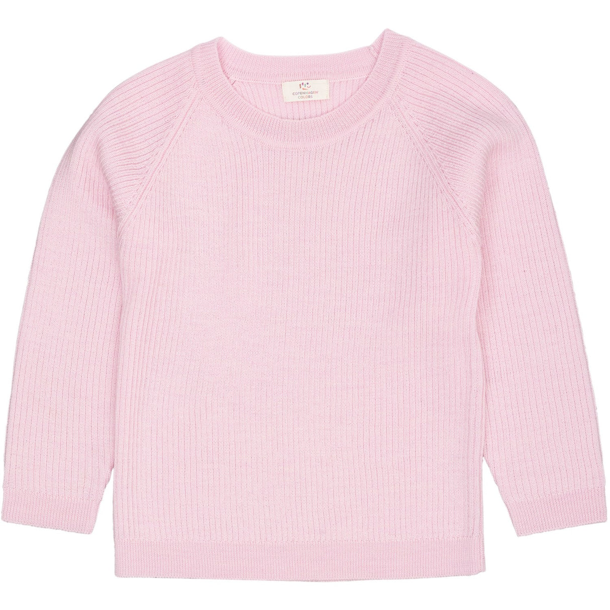 COPENHAGEN COLORS Bubblegum Merino Classic Rib Blus